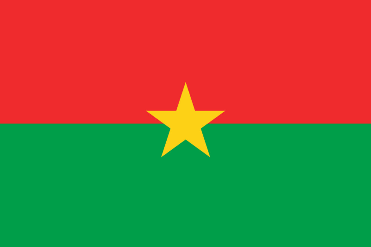 Burkina Faso Flag 3x5 Feet - Durable Nylon with Vibrant Colors - Perfect for Outdoor, Indoor, and Sports Events