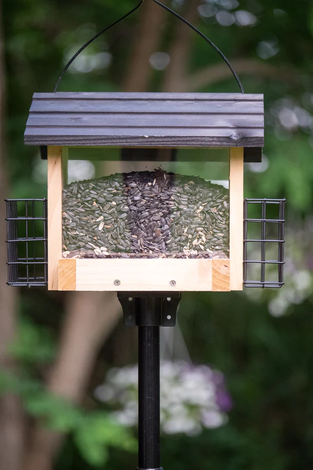 Brome BirdsUP Mounting Flange - Heavy Duty Bird Feeder Pole Bracket for Outdoor Use - Perfect for Backyard, Garden & Patio Bird Feeding Stations