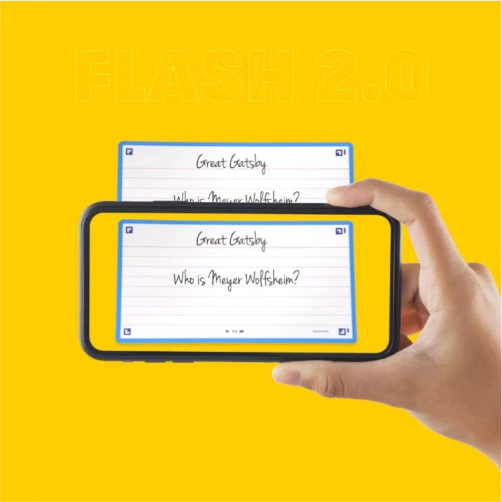 Hamelin Index Cards Flash 2.0 - 80ct 4x6 Yellow Flash Cards for Study & Organization (Model 400134042) | Perfect for Students, Teachers & Office Use