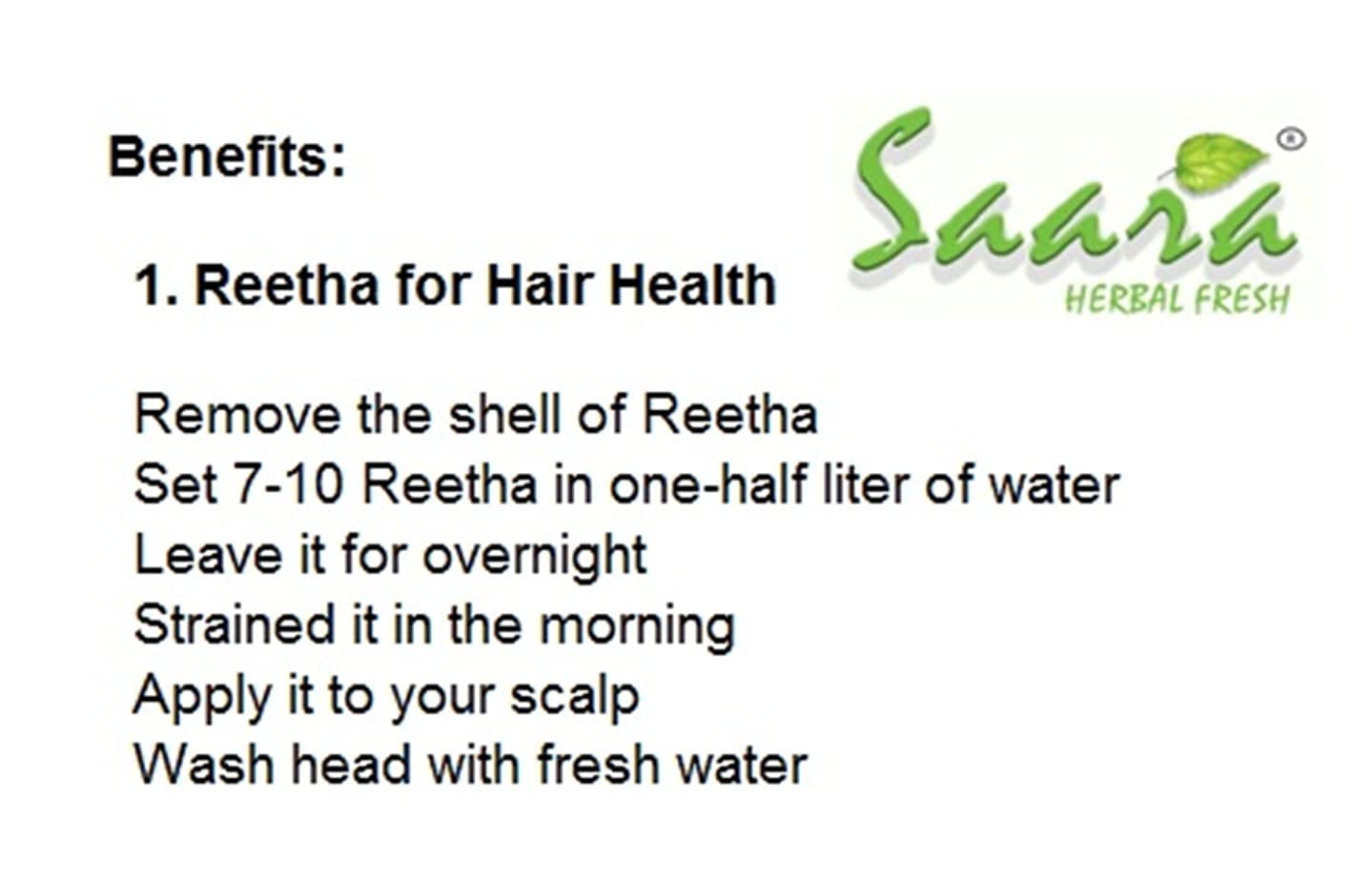Organic Saara HERBAL FRESH Soapnut Powder (Reetha/Aritha) 400g - Natural Hair & Face Cleanser - Pack of 4 x 100g - Boondi Kottai, Kumkudukaya - Perfect for Shampoo, Face Wash & Eco-Friendly Cleaning