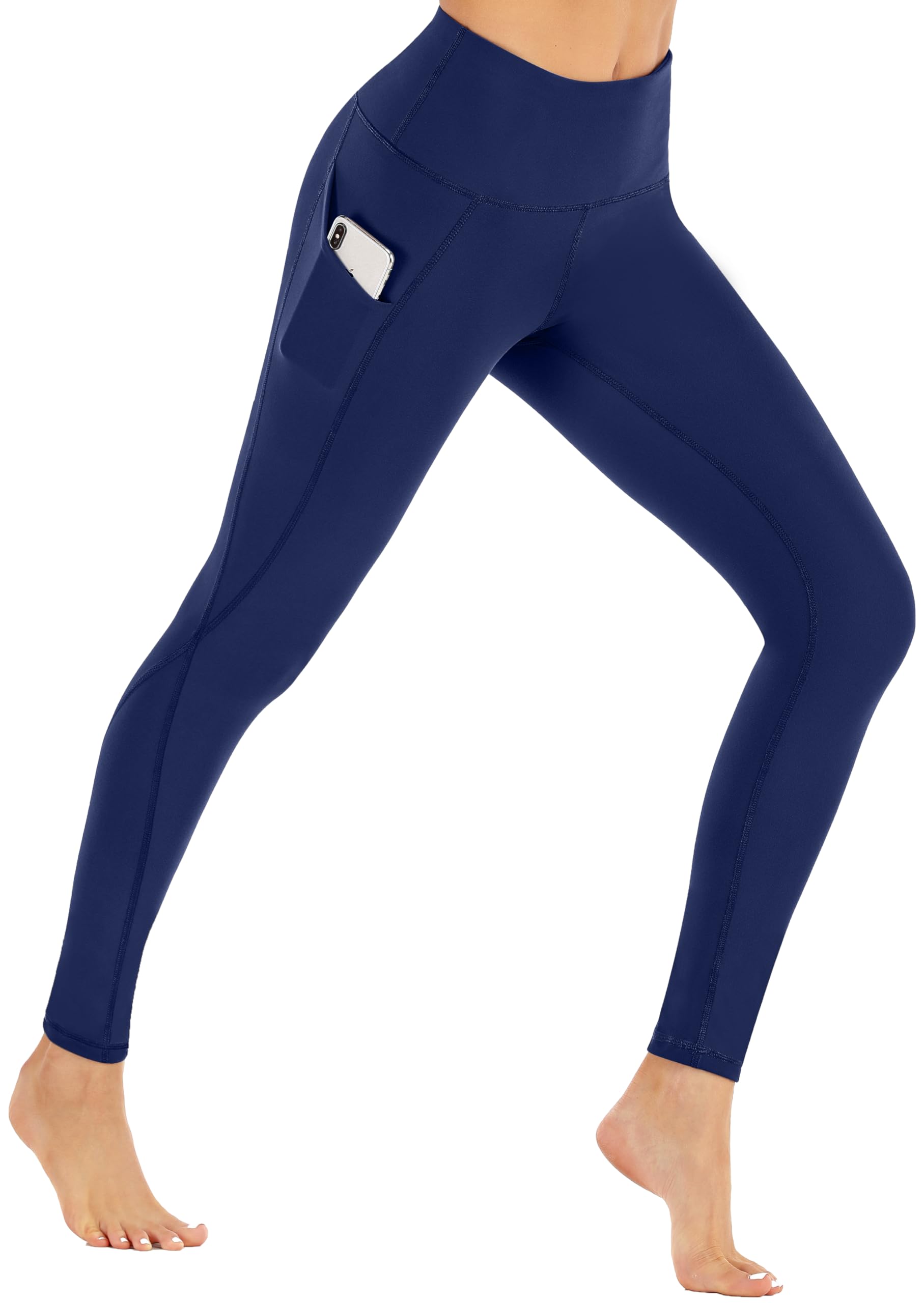 Ewedoos Women's Fleece Lined Thermal Leggings with Pockets - High Waisted Winter Yoga Pants for Workout & Outdoor Activities - Perfect for Cold Weather, Running, Hiking and Lounge Wear