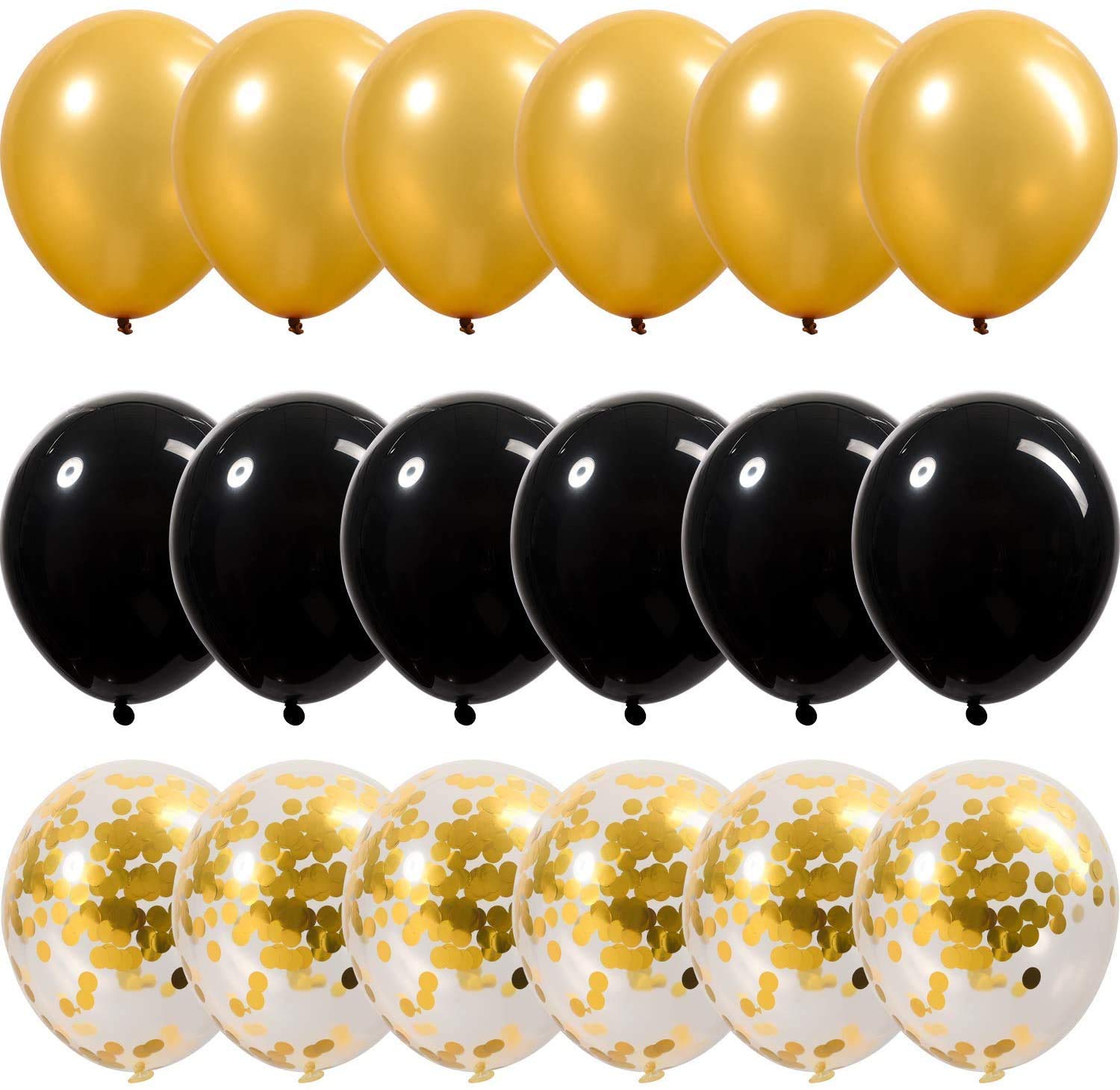 Black and Gold 13th Birthday Party Decorations - Happy Birthday Banner, Number 13 Balloons & Decoration Supplies for Teen's 13 Years Old Celebration | Perfect for Birthday Parties, Milestone Events & Photo Backdrops