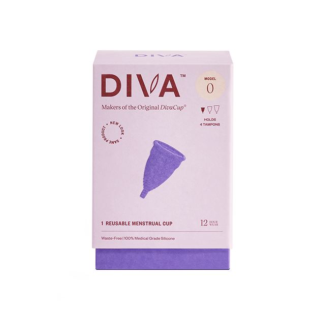 DIVA™ Cup Model 0 - Smallest Menstrual Cup for Teens & First-Time Users | Comfortable & Leak-Proof Period Protection | Ideal for Active Lifestyles, Sports & School