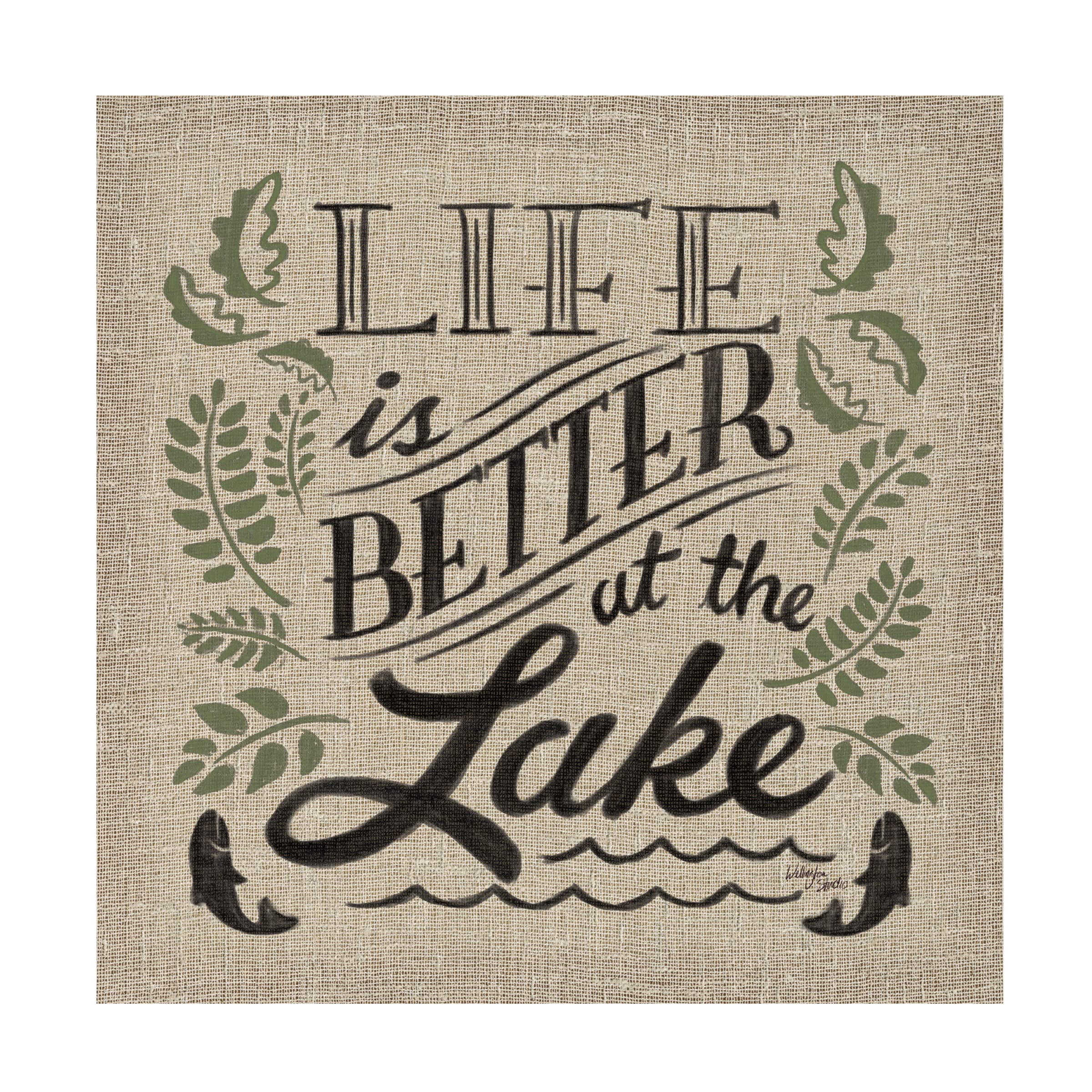 Lake Life I Color Canvas Art Print by Wellington Studio - Modern Wall Decor for Living Room, Bedroom & Office