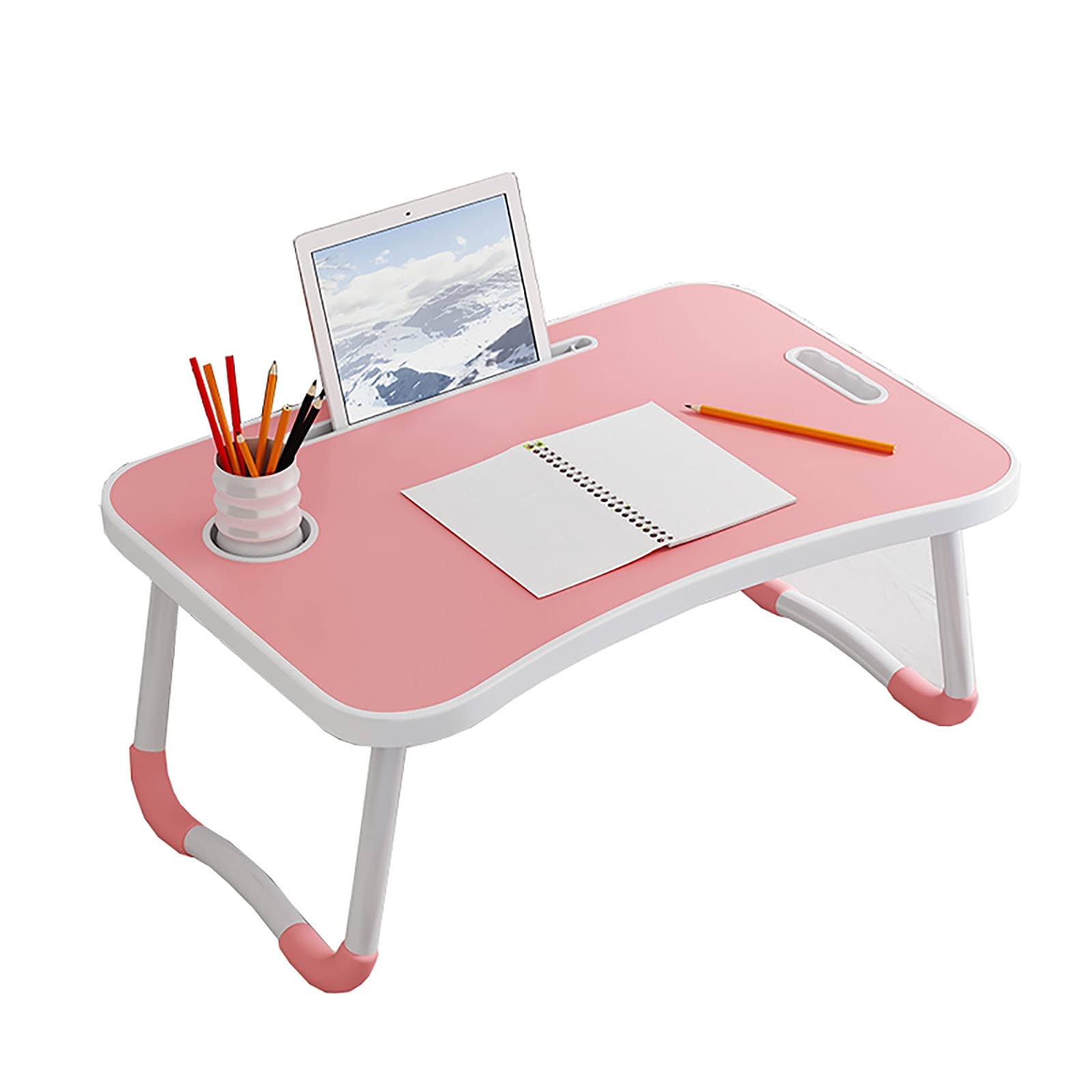 Foldable Computer Desk for Home Office - Compact Study Desk, Coffee Table, Bedside Table & Breakfast Table - 4 Color Options (Color A/D) - Perfect for Small Spaces, Dorms & Apartments