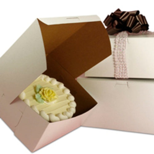 10x10x5 Inch White Cake Box - Premium Bakery Packaging for Cupcakes, Pastries & Desserts - Perfect for Parties, Weddings & Gift Giving