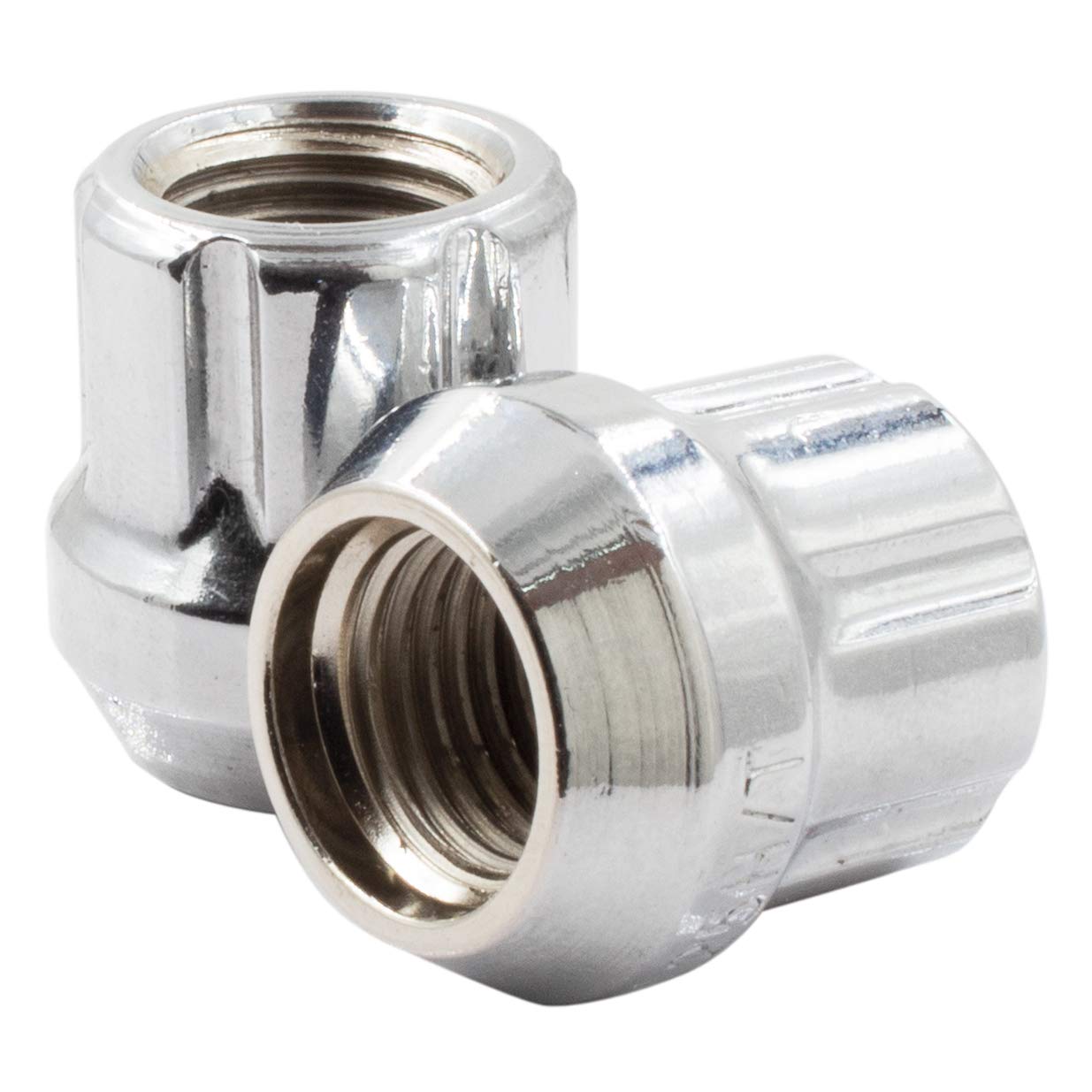 24pcs Chrome M12x1.5 Lug Nuts Set - Spline Drive for Car Wheels