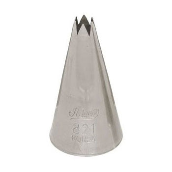 Ateco 821 #1 Star Pastry Tip for Professional Baking - Perfect for Cupcakes, Cakes, Cookies & Dessert Decorating