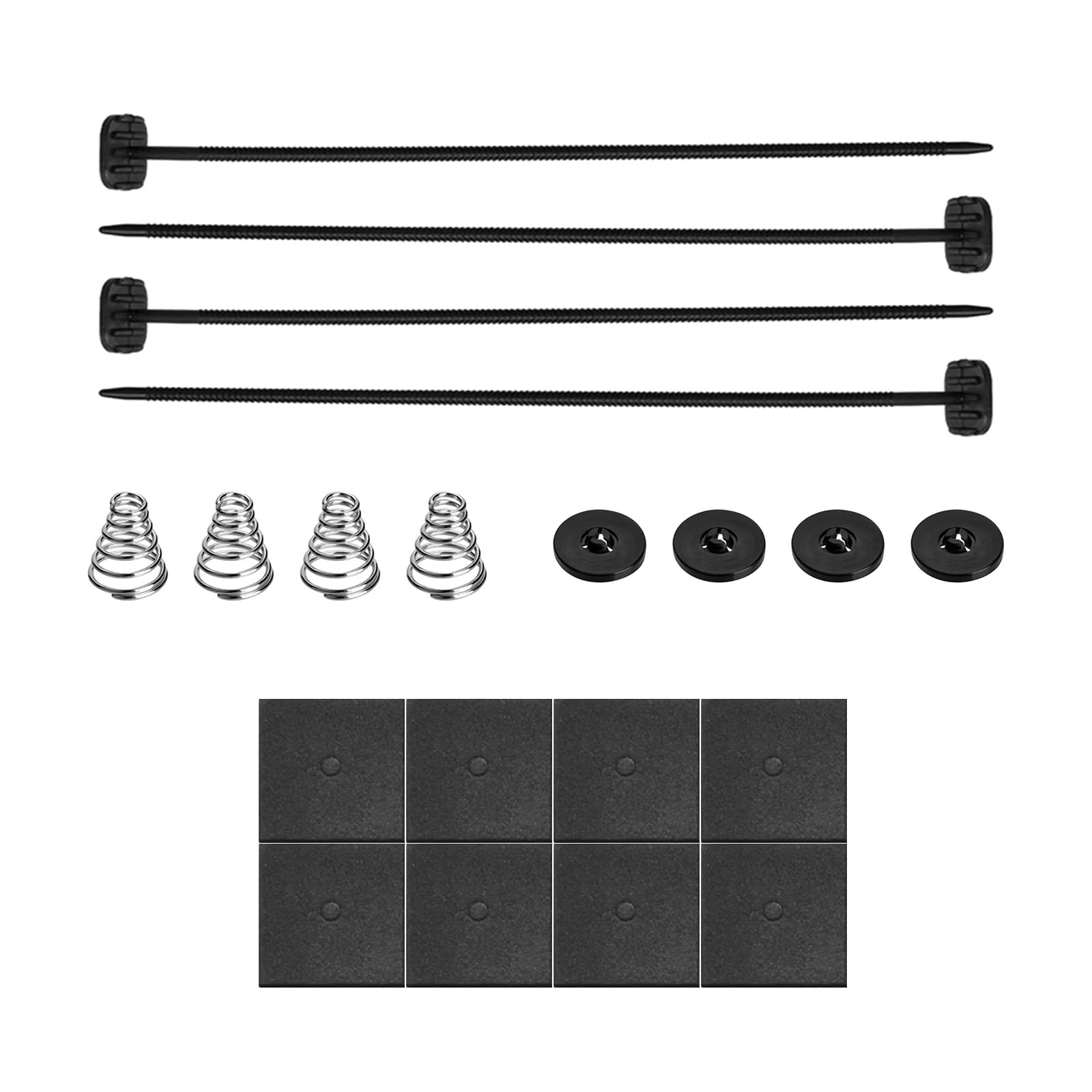 Universal Car Electric Radiator Fan Mounting Kit - Plastic Tie Strap Installation Accessories for Electric Cooling Fan & Transmission Cooler | Perfect for DIY Vehicle Maintenance & Cooling System Upgrades