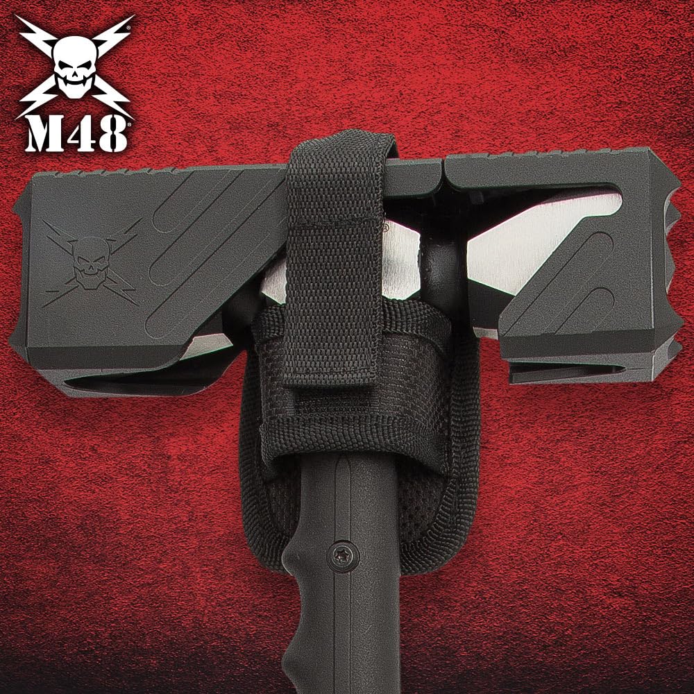 Stainless Steel M48 Double-Headed War Hammer with Sheath - 17