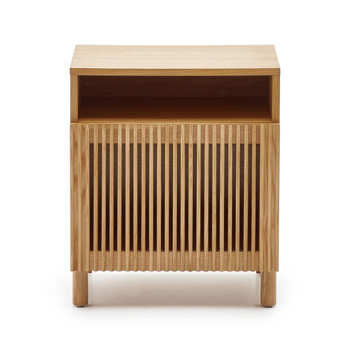Modern Nightstand with Drawer - Stylish Bedside Table for Bedroom, Living Room & Office - Compact Storage Solution for Small Spaces