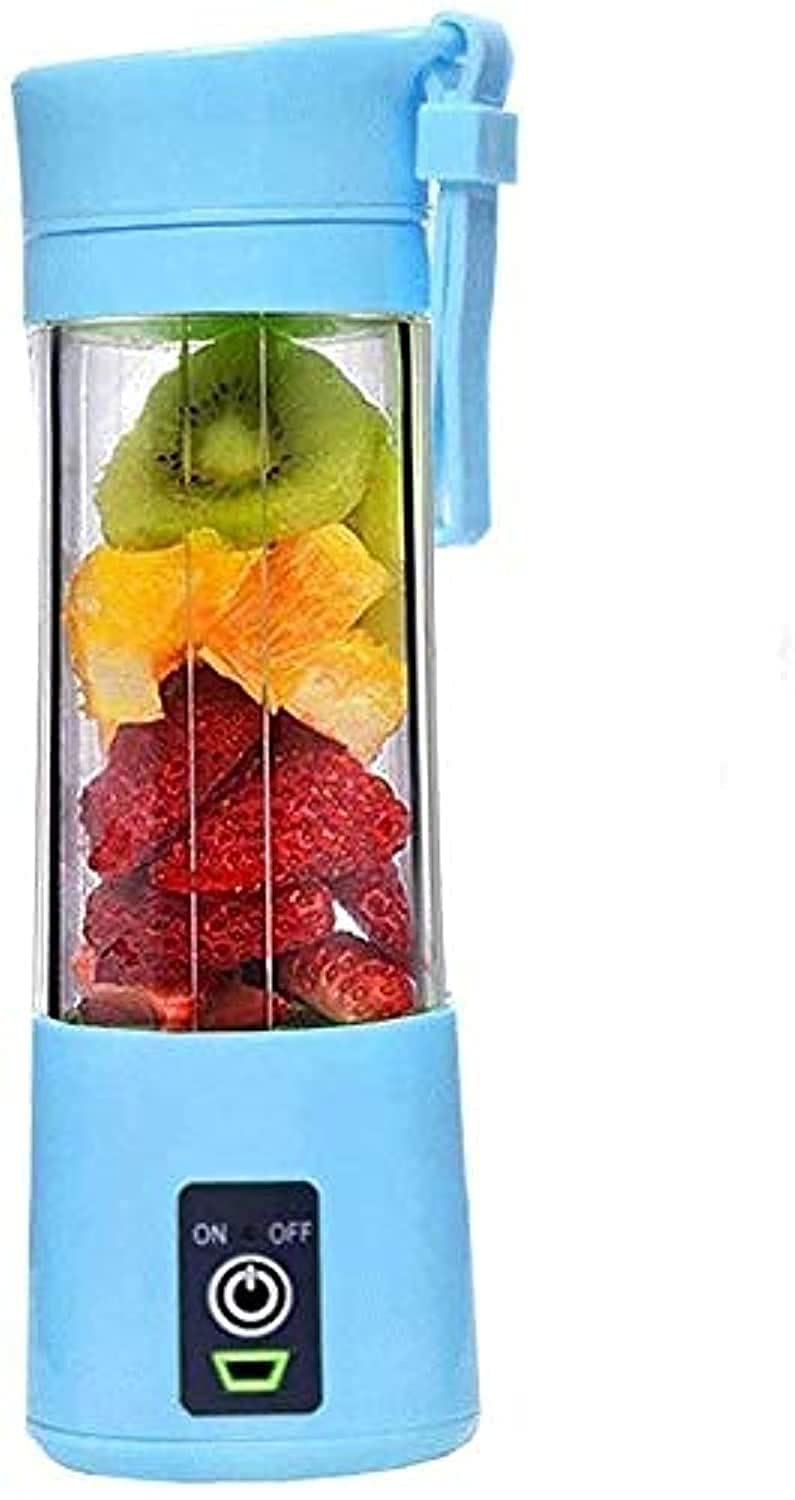 Portable Blender for Smoothies - USB Rechargeable Personal Blender Cup, Mini Fruit Mixer & Juicer for Home, Office, Gym & Travel - Compact Electric Blender (Blue) | Perfect for Healthy Drinks, Protein Shakes & Meal Prep On-The-Go