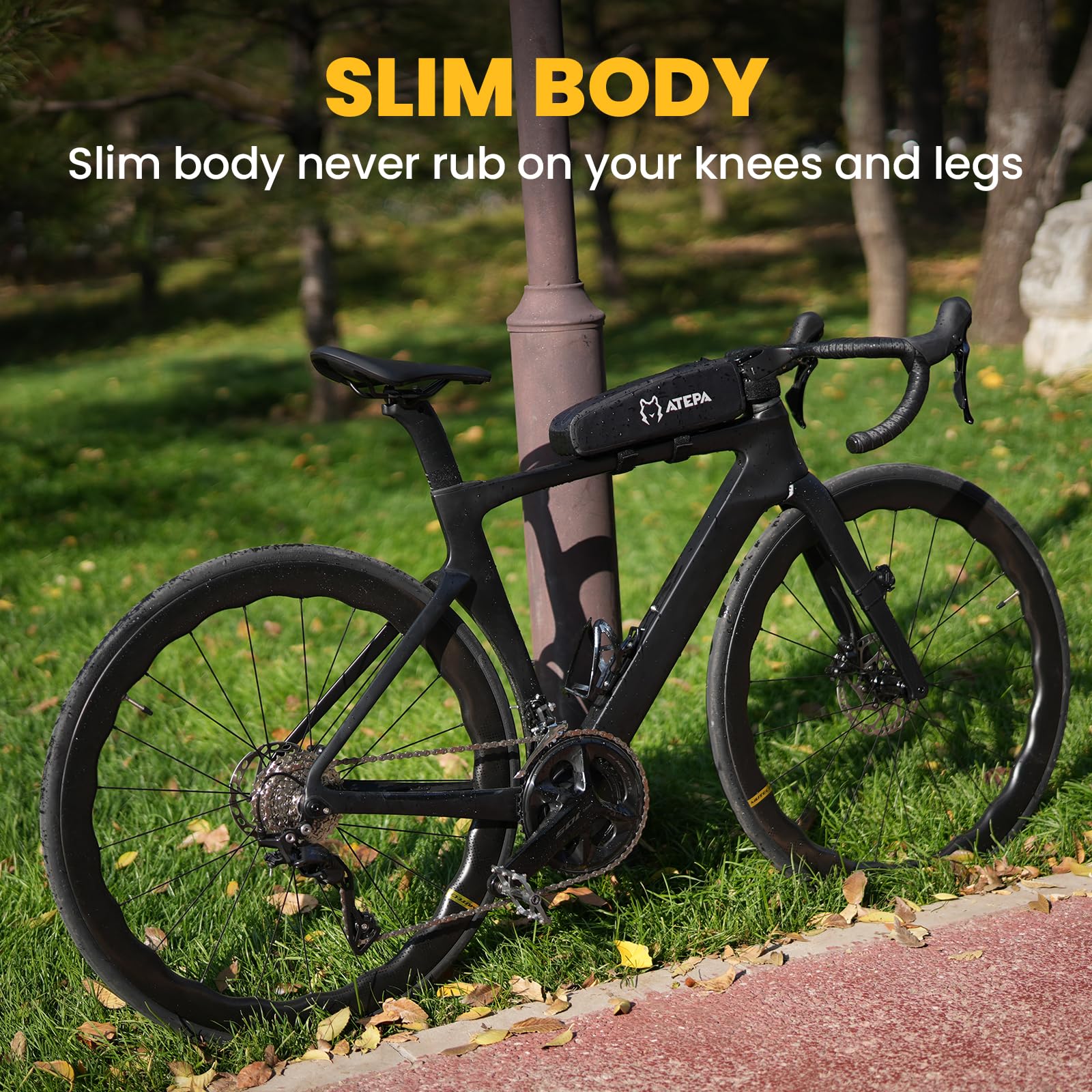 ATEPA 2L Waterproof Bike Frame Bag - Top Tube Bicycle Bag for Mountain & Road Bikes - Large Capacity Under Seat Saddle Pouch - Perfect for Cycling, Commuting & Outdoor Adventures