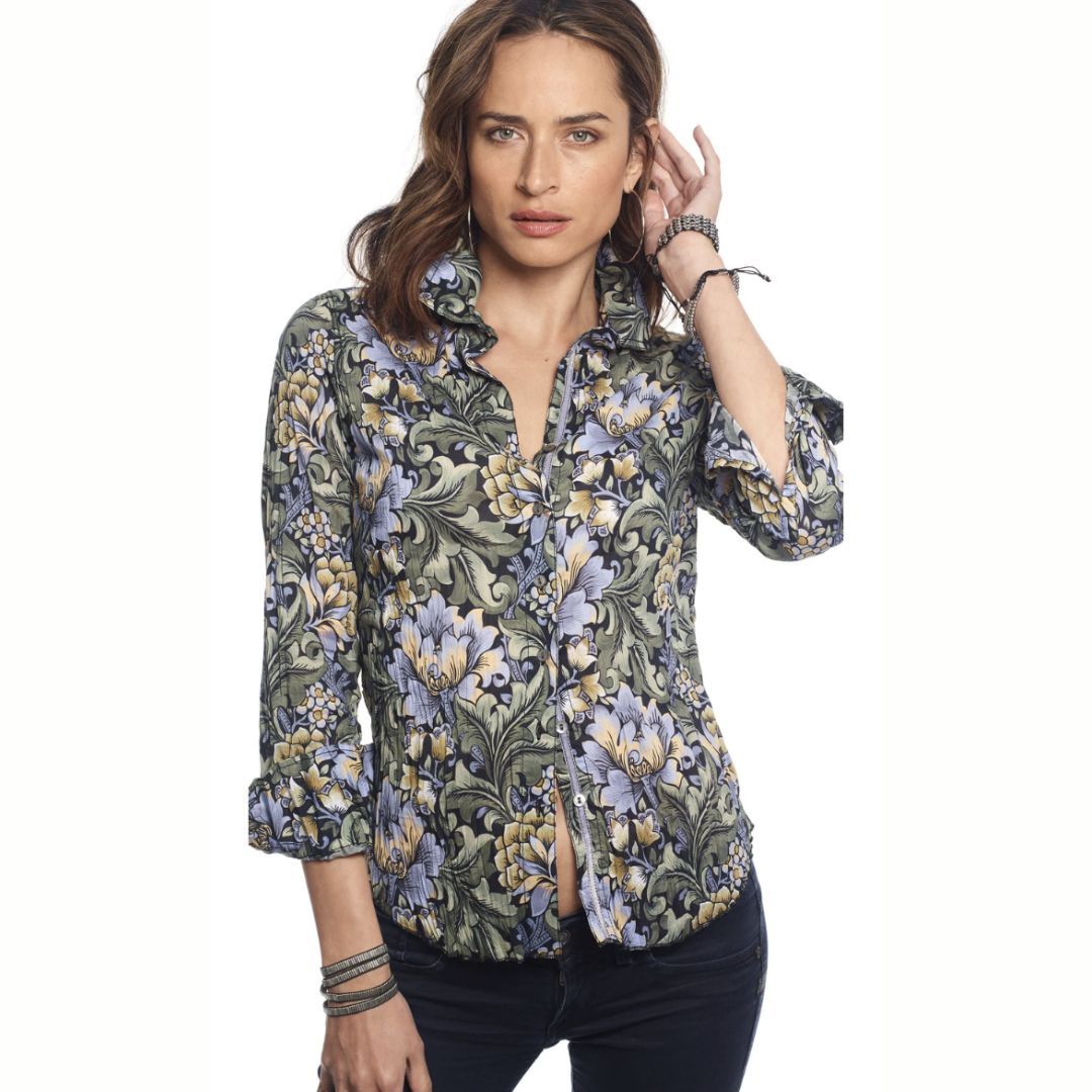 Cino Tikal Print Button Down Shirt for Men - Stylish Casual Hawaiian Aloha Shirt - Perfect for Beach Vacation, Summer Outfits & Tropical Parties