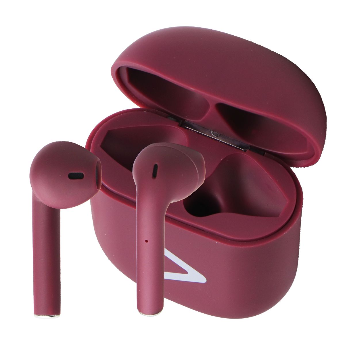 Acoustix AudioBuds+ True Wireless Bluetooth Earbuds with Charging Case - Burgundy Red | Noise Cancelling Wireless Earbuds for Gym, Running & Travel