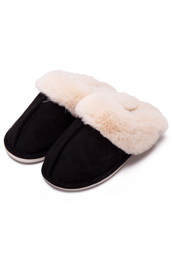 Cozy Plush Cotton Slippers for Women & Men - Soft Indoor House Shoes with Non-Slip Sole - Perfect for Winter, Home, Office and Hotel Use
