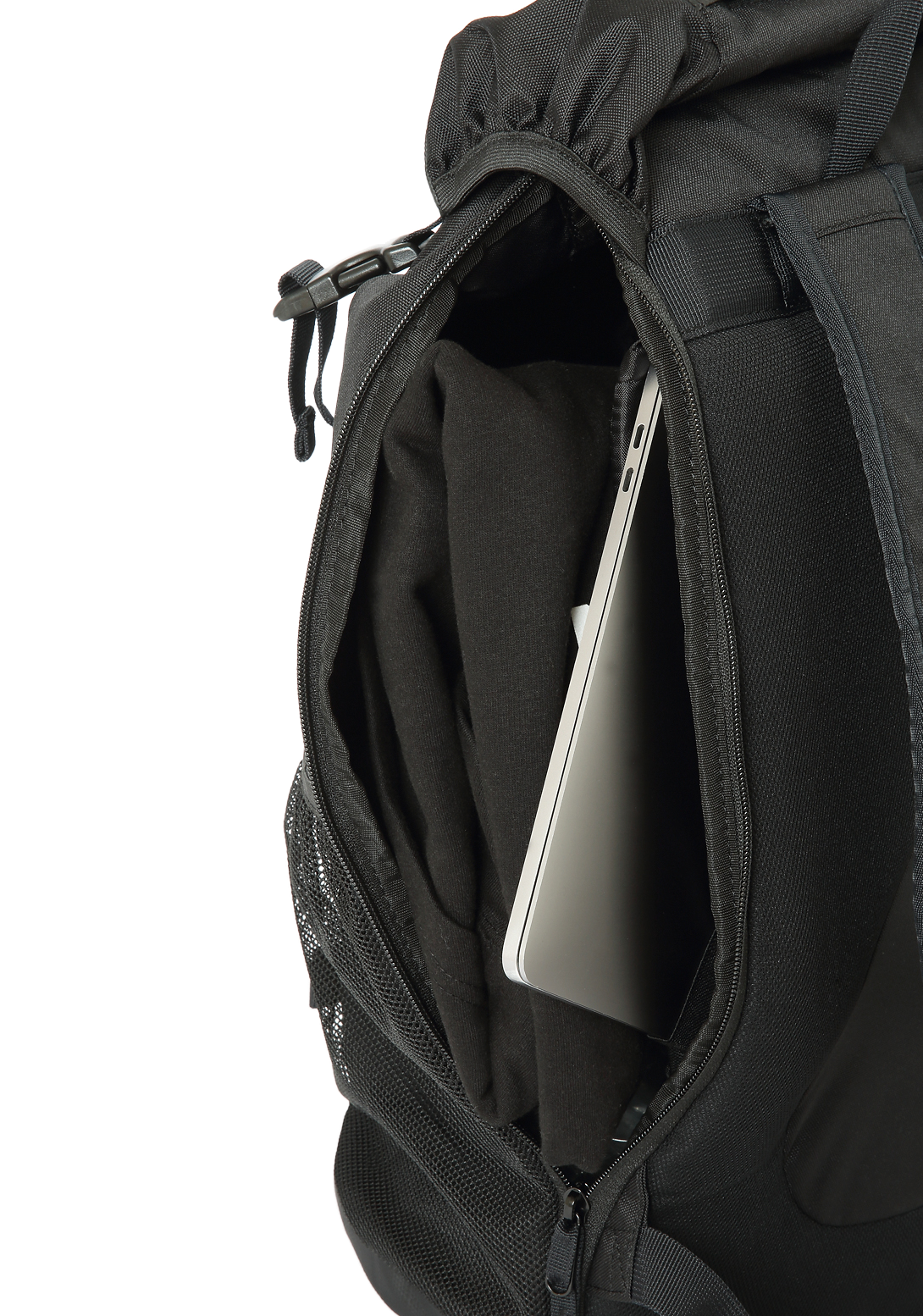Landlock Backpack III - Waterproof Travel Backpack for Men & Women, Durable Black Hiking Backpack with USB Charging Port - Perfect for Outdoor Adventures, Camping & Daily Commute