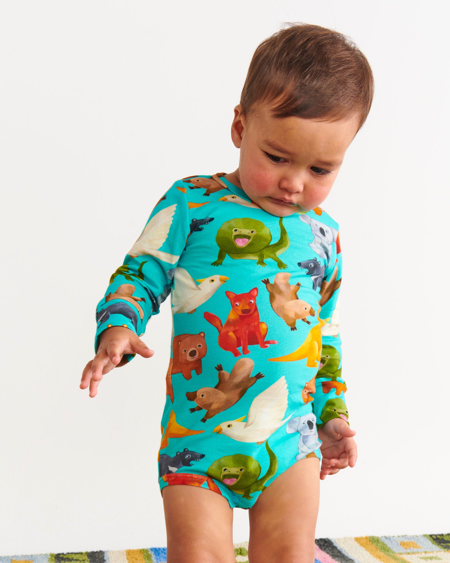 Organic Cotton Long Sleeve Romper for Babies - Soft & Comfortable One-Piece Outfit - Perfect for Playtime, Family Photos & Cozy Home Wear