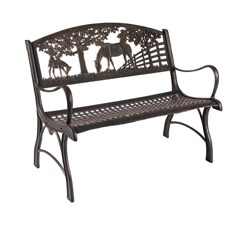 Premium Outdoor Horse Loveseat - Durable & Weather-Resistant Patio Furniture for Garden, Backyard, and Poolside Relaxation