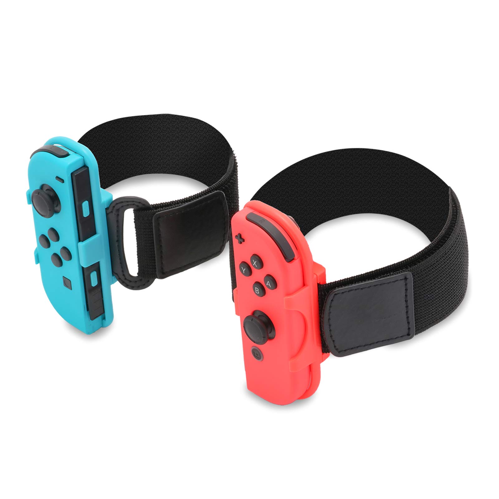 HEATFUN Leg Strap for Nintendo Switch Sports & Ring Fit Adventure - Includes 1 Leg Accessory & 1 Wrist Band - Perfect for Switch Dance Games, Fitness Training & Active Gaming
