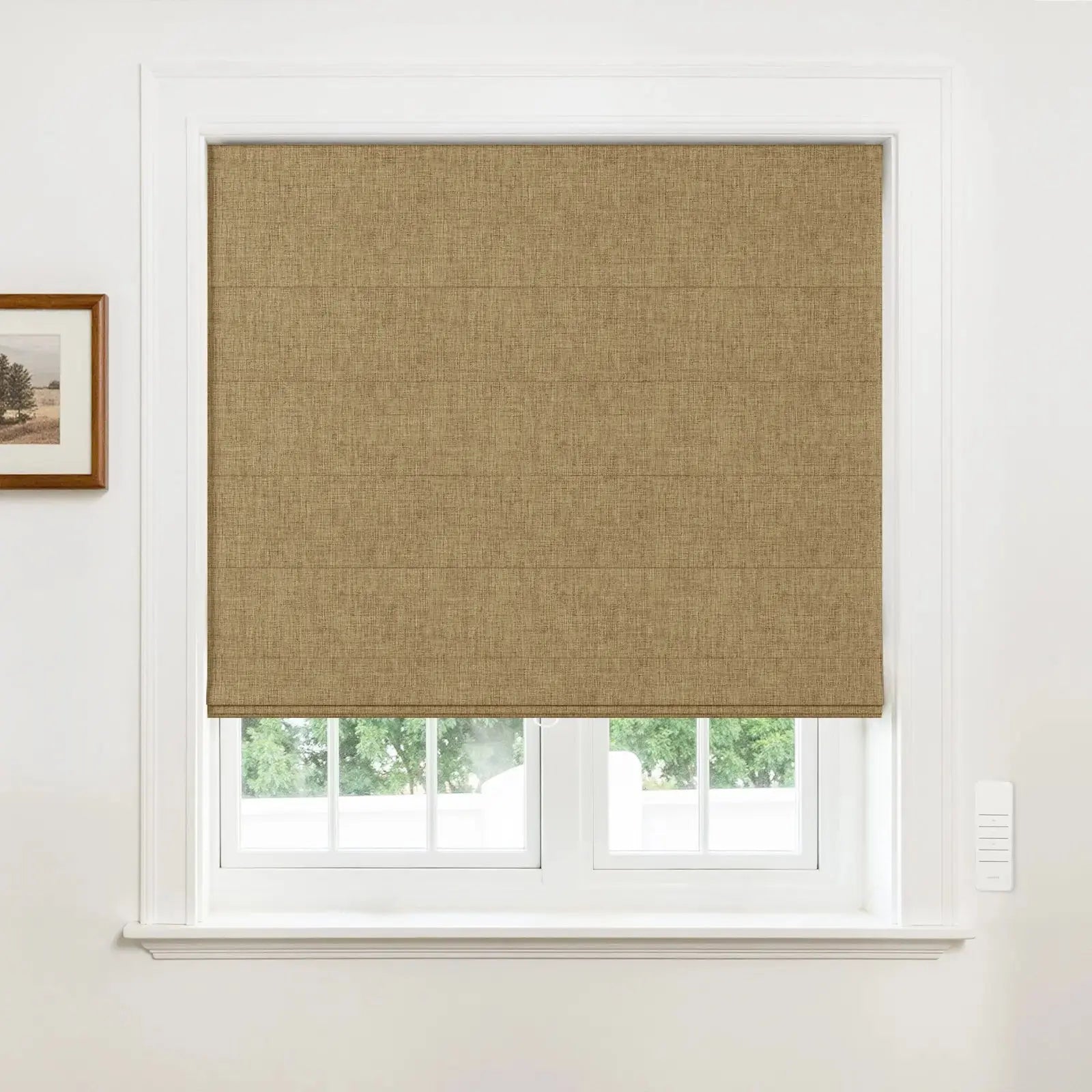 Alvin Motorized Blackout Roller Shade - Premium Window Treatment for Privacy & Light Control | Perfect for Bedrooms, Home Theaters & Offices
