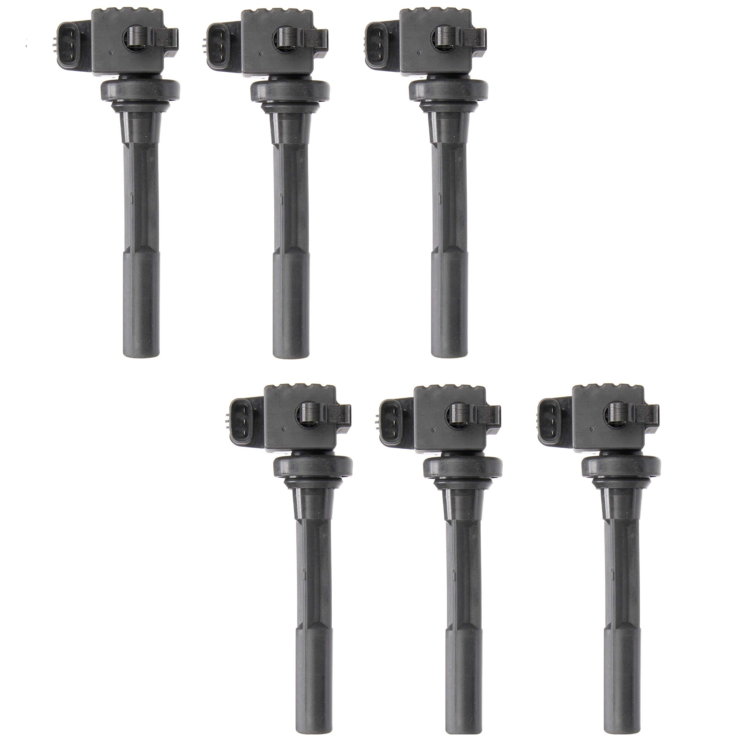 6 Pack Delphi Direct Ignition Coils - Compatible with Acura SLX, Honda Passport, Isuzu Rodeo | High Performance Replacement Parts for Smoother Engine Operation & Better Fuel Efficiency