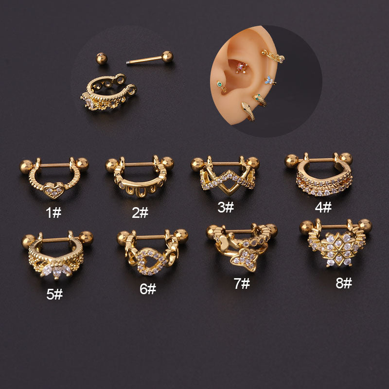 20G Silver Butterfly Cartilage Helix Conch Hoop Earrings for Women - Dainty Body Jewelry for Tragus, Helix, Conch Piercings | Perfect for Everyday Wear & Special Occasions