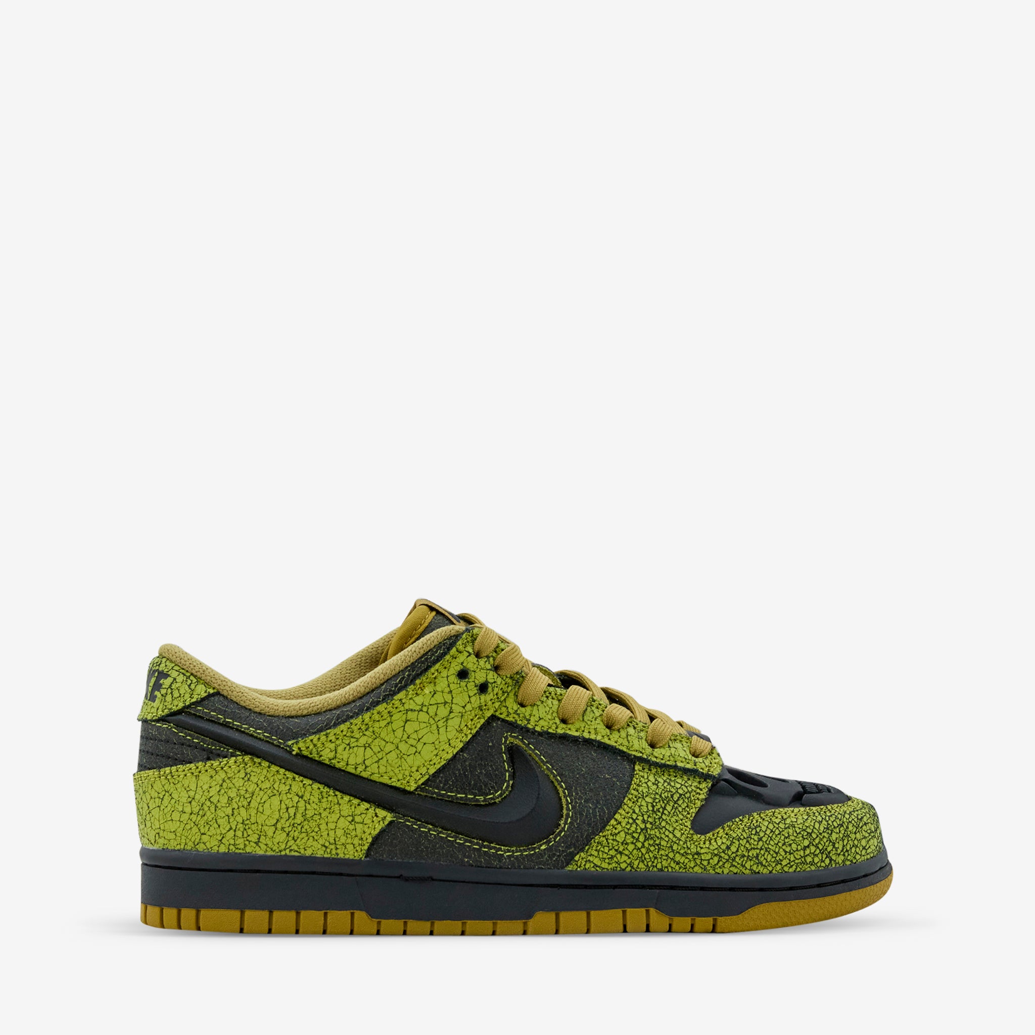 Nike Dunk Low Retro 'Halloween' Sneakers - Bright Cactus/Black/Green Curry Colorway | Limited Edition Basketball Shoes for Men & Women | Perfect for Halloween Costumes, Streetwear Fashion & Sneaker Collectors