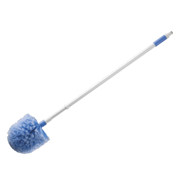 Premium Indoor Cobweb Duster Broom with Dome Head - Lightweight & Extendable for High Ceilings - Perfect for Cleaning Corners, Ceilings & Hard-to-Reach Areas in Homes & Offices