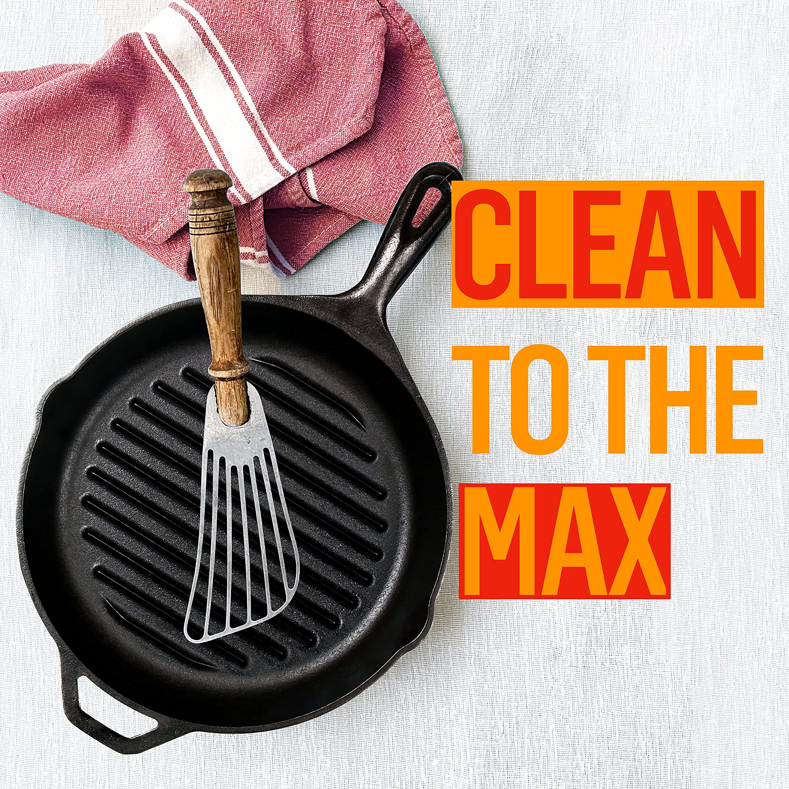 Giant Lion Griddle Master MAX - Heavy-Duty Non-Toxic Grill & Griddle Cleaner - 32 Oz (1 Count) - Safe for All Cookware, Perfect for BBQ, Camping & Outdoor Cooking