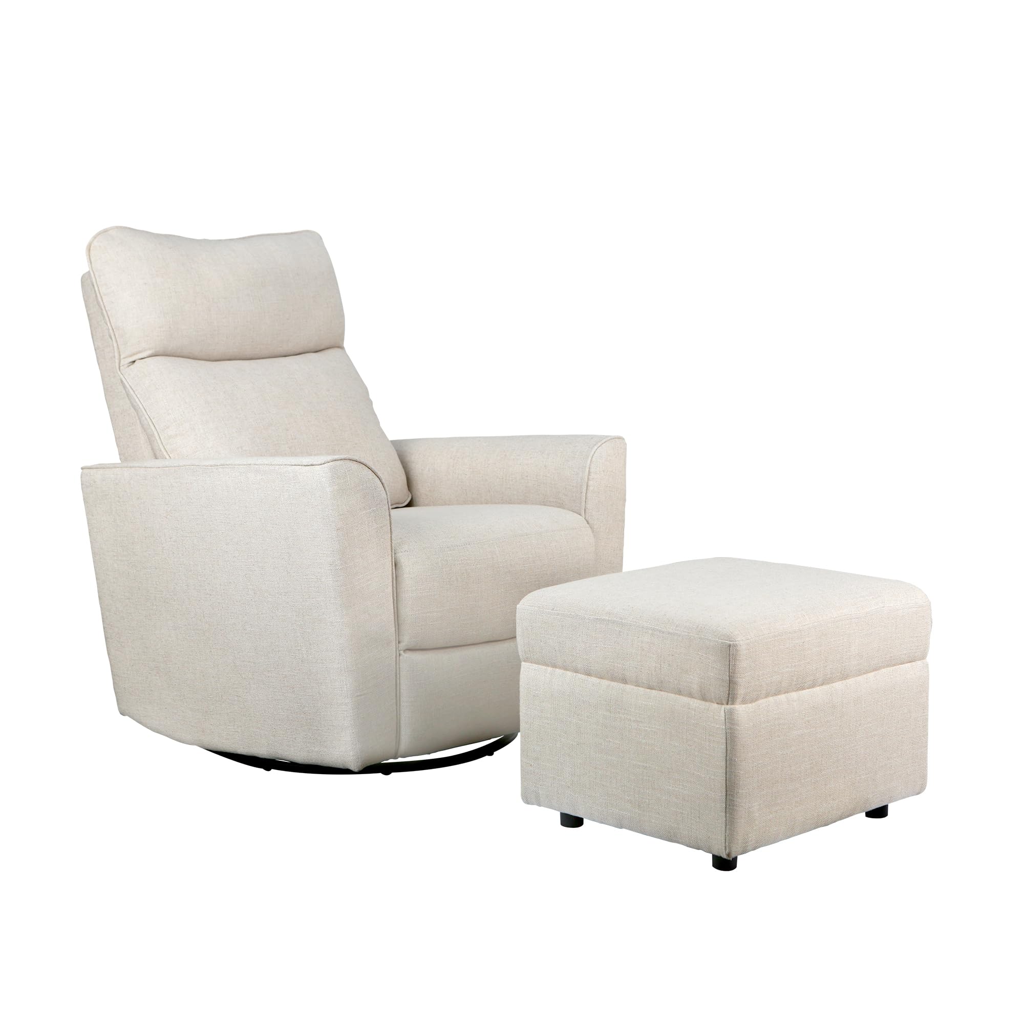 Second Story Home Ottoman in Canvas - Versatile Storage & Seating Solution for Living Rooms, Bedrooms & Dorm Decor