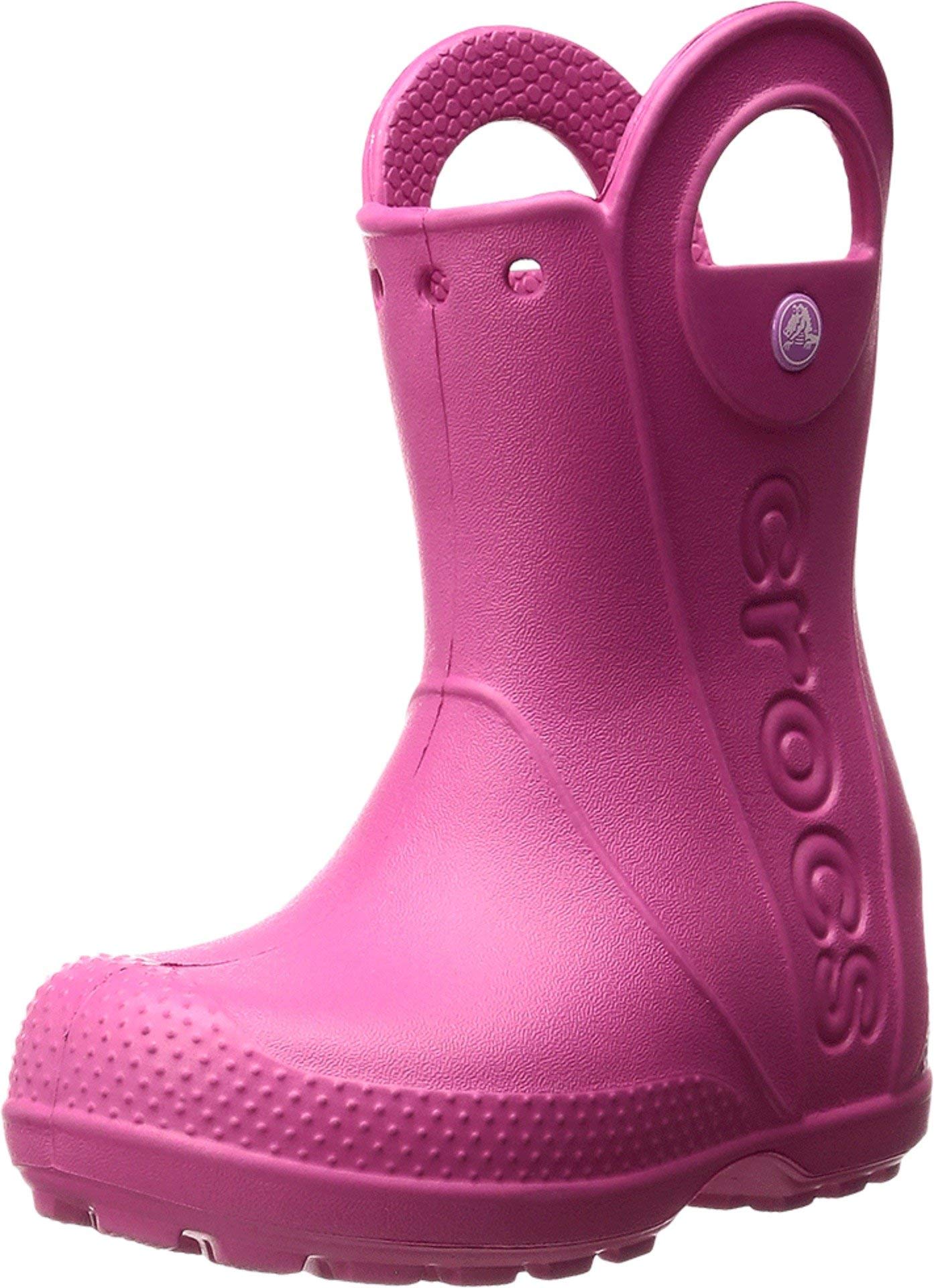 Crocs Unisex Kids Rain Boots - Waterproof Rubber Rain Boots for Boys & Girls - Comfortable & Lightweight for Outdoor Play, Puddles & Wet Weather