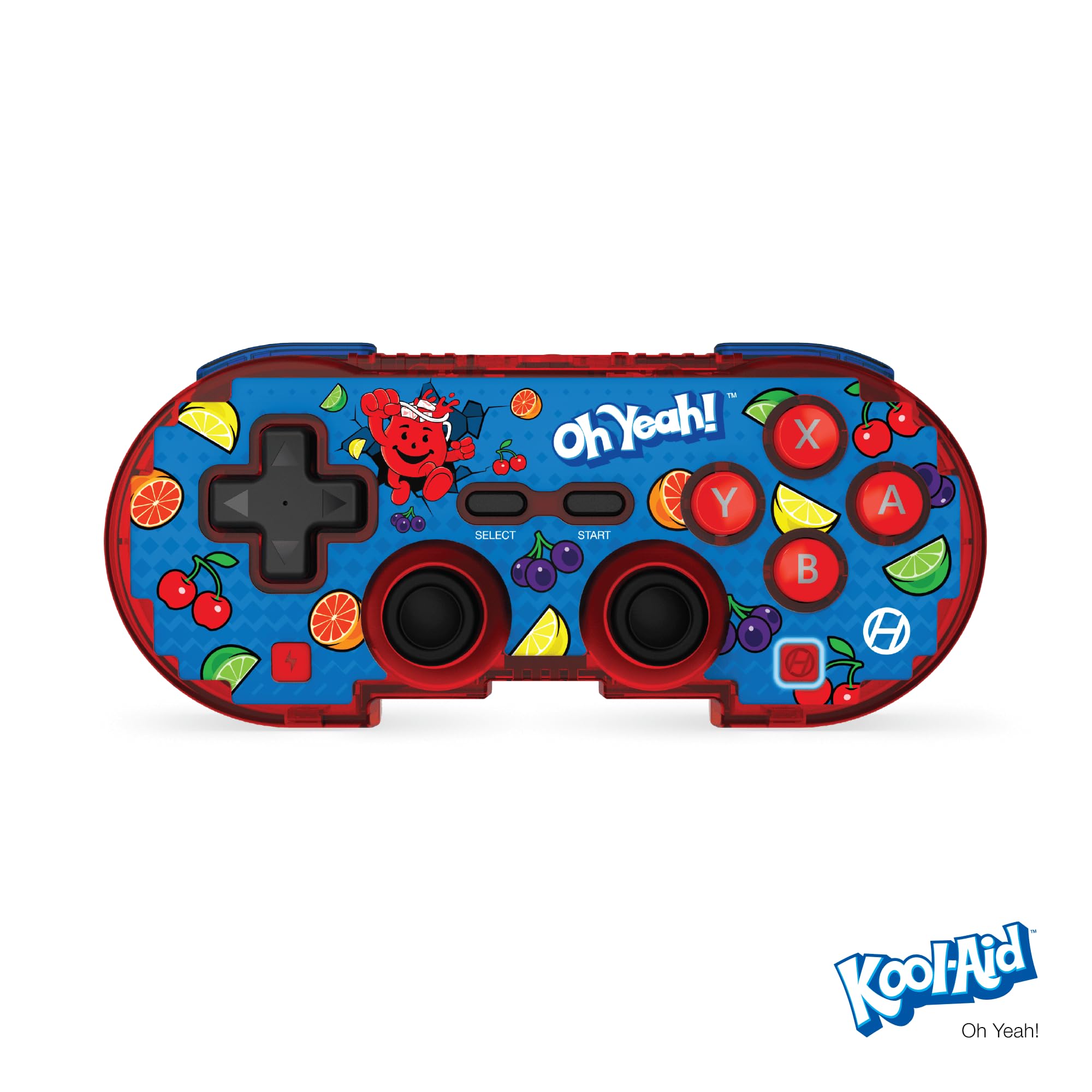 Hyperkin Kool-Aid Pixel Art Bluetooth Controller - Officially Licensed for Nintendo Switch, PC, Mac, Android & iOS - Retro Gaming Accessory for Multi-Platform Play (Oh Yeah) - Perfect for Gamers, Collectors & Nostalgic Enthusiasts
