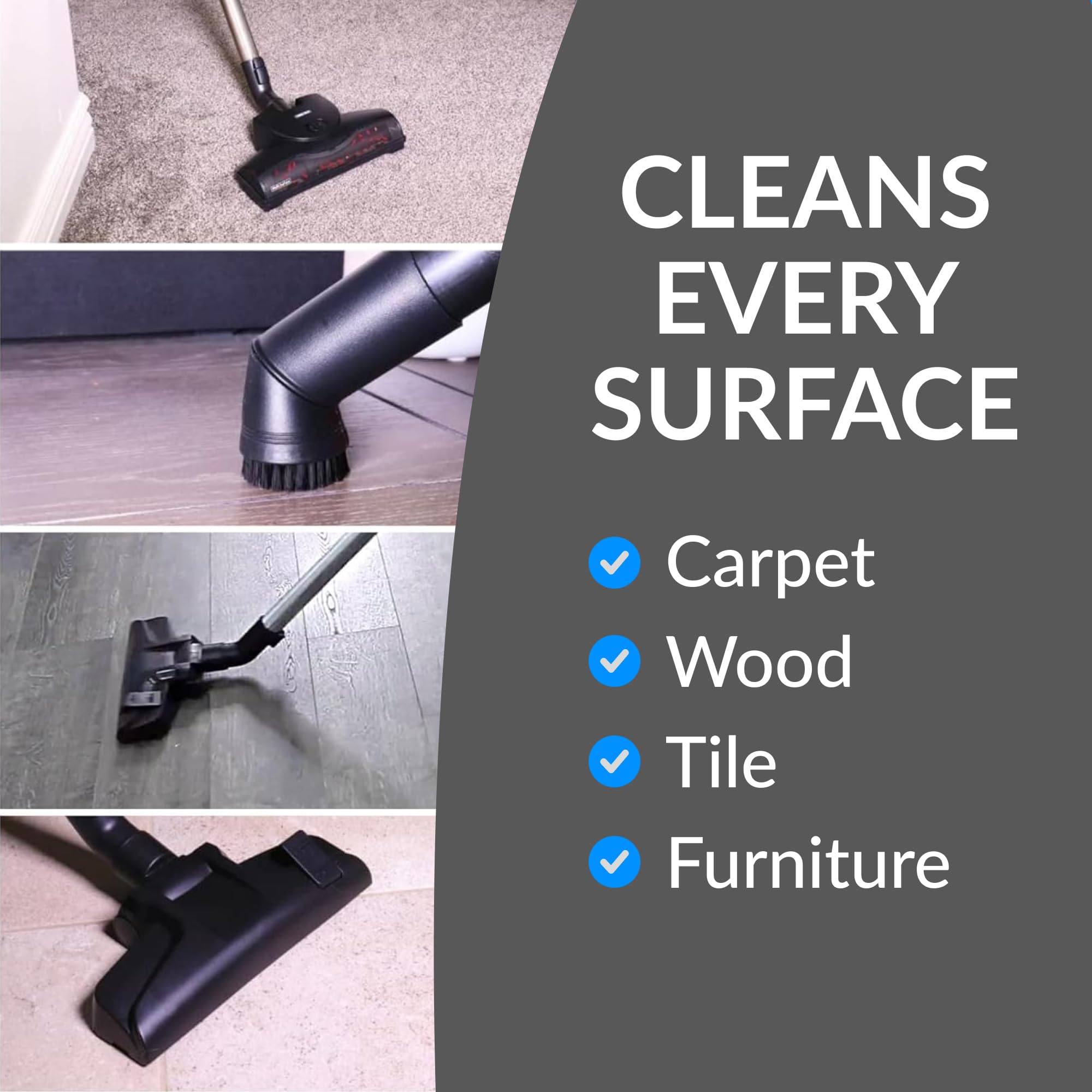 **Prolux Tritan Bagged Canister Vacuum Cleaner with Sealed HEPA Filtration – 5-Speed Motor, Powerful Suction for Pet Hair & Home Cleaning – Ideal for Carpets, Hard Floors & Allergies**