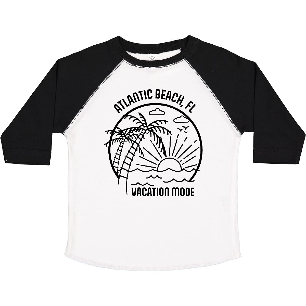 Inktastic Summer Vacation Mode Atlantic Beach Florida Toddler T-Shirt - Cute Graphic Tee for Boys & Girls - Perfect Beach Trip Outfit & Florida Souvenir Gift