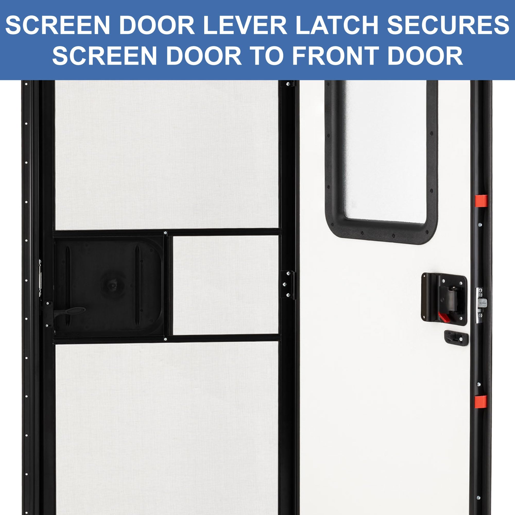 RecPro RV Rounded Entry Door with Screen & Lock | 26