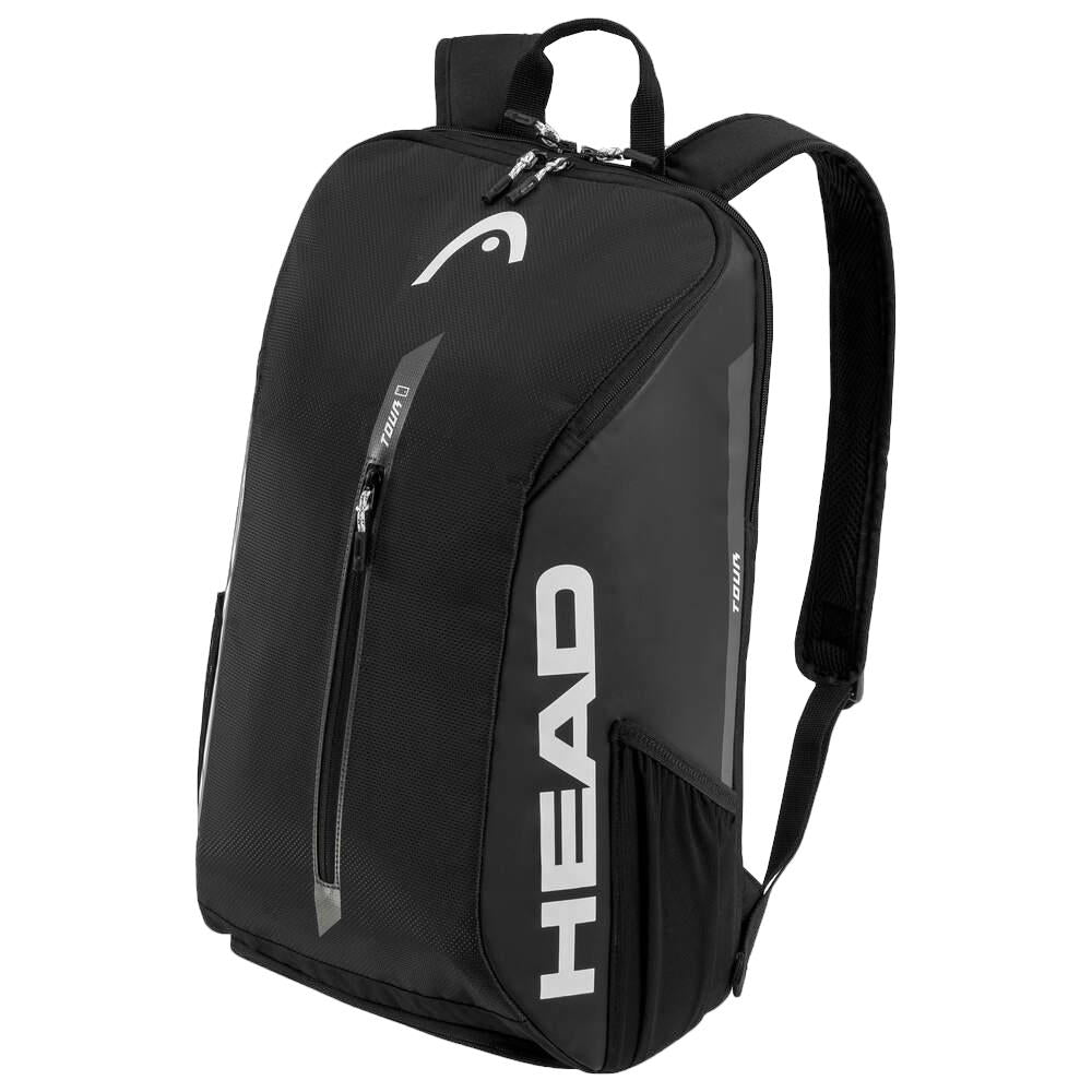 Tournament-Ready Head Tour Backpack 25L - Lightweight Durable Tennis & Badminton Gear Bag for Players & Coaches - Perfect for Travel, Training & Matches (Black/White)