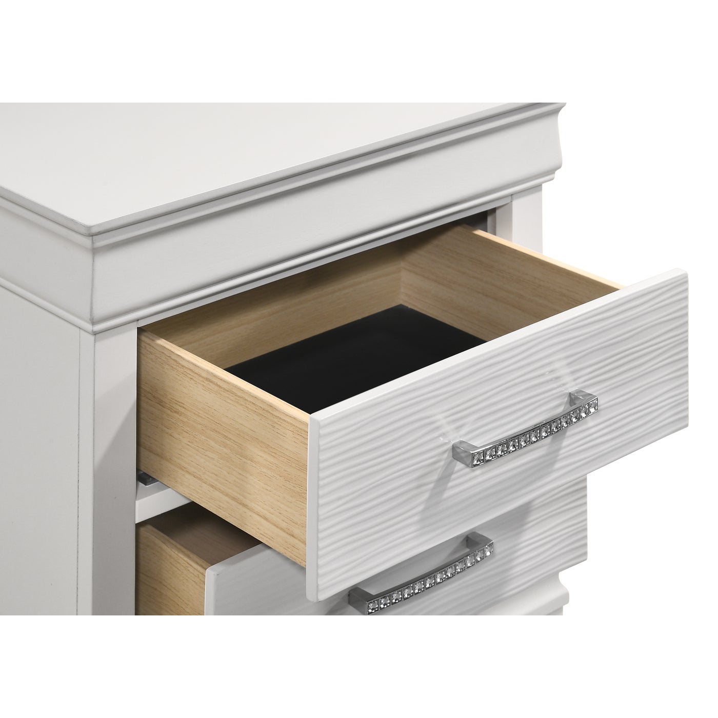 Brooklyn White Collection Nightstand - Modern Bedside Table with Drawer for Bedroom, Living Room & Office - Stylish Storage Solution for Home Decor