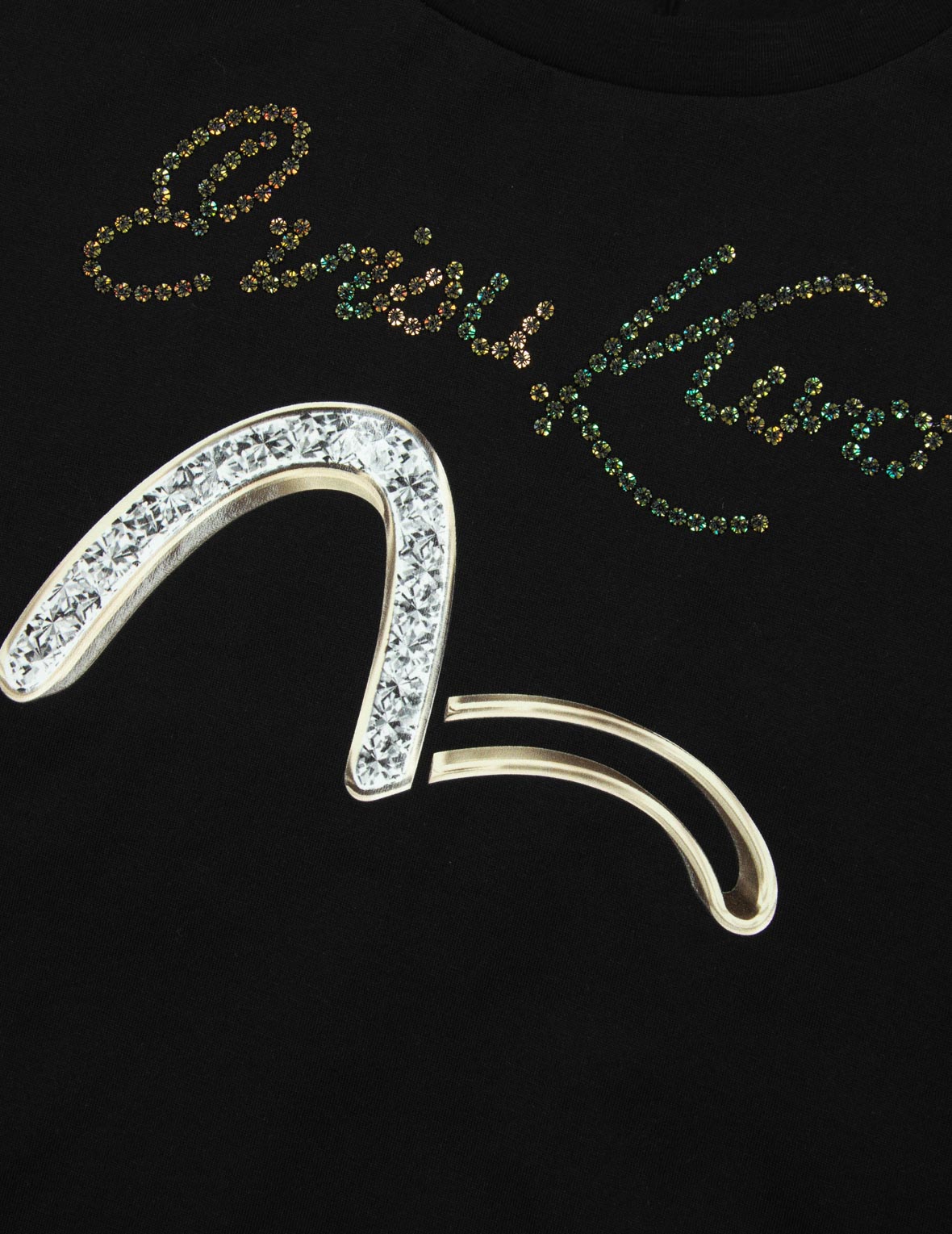 Seagull & Logo Sequined Loose Fit T-Shirt for Women - Trendy Graphic Tee for Casual Wear, Beach Outfits & Summer Fashion