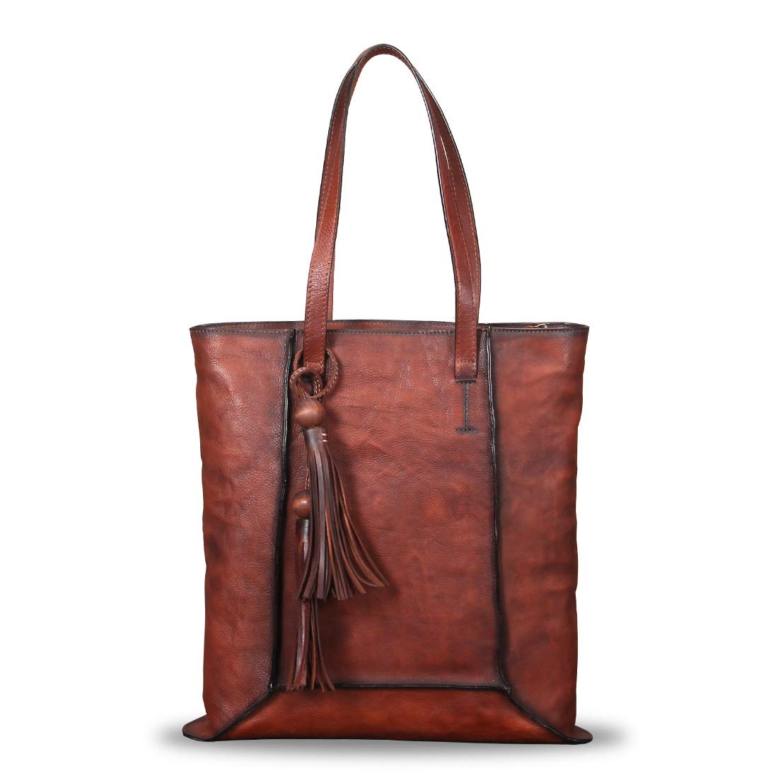 Genuine Leather Large Shoulder Tote Bag for Women - Vintage Real Leather Purse, Handbag & Satchel - Perfect for Work, Travel & Everyday Use