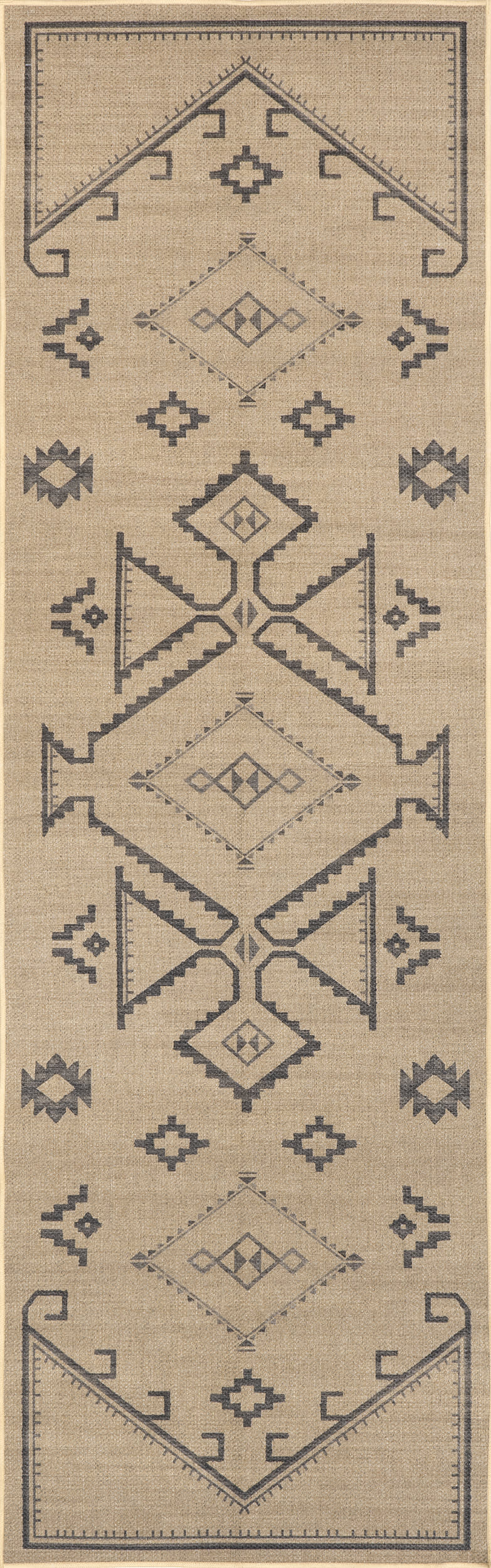 Cassia Easy Jute Washable Geometric Rug - Natural Fiber Bohemian Area Rug for Living Room, Bedroom & Nursery | Eco-Friendly Home Decor