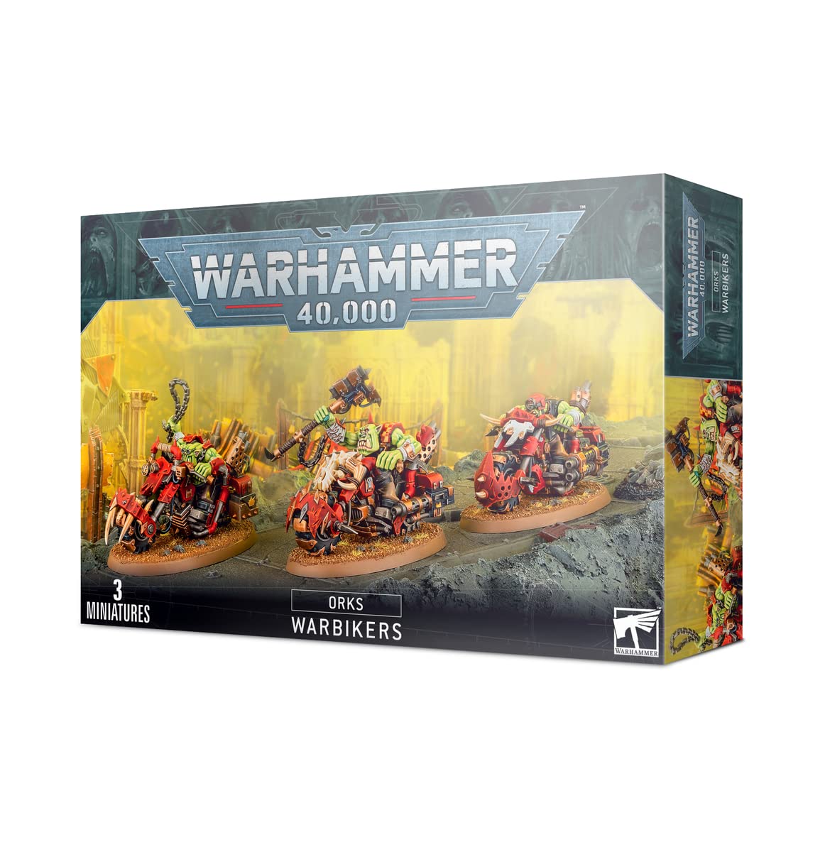Games Workshop Warhammer 40k Ork Warbiker Mob - Miniature Wargaming Set for Tabletop Battles & Collectors