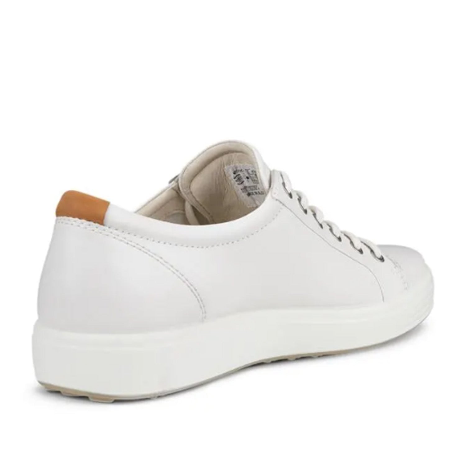 ECCO Men's Soft 7 Sneakers in White | Comfortable Casual Walking Shoes for Men | Perfect for Office, Travel & Everyday Wear