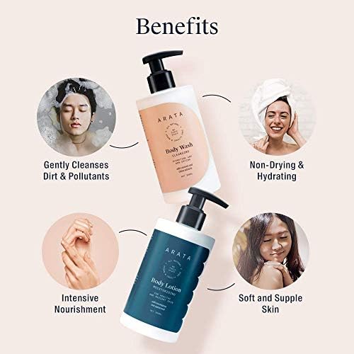 PrimeCraft Natural Body Care Set for Women & Men - 300ml Body Lotion & Body Wash | All-Natural, Vegan, Cruelty-Free | Intensive Nourishment & Toxin-Free Cleansing | Perfect for Daily Skincare & Gift Giving