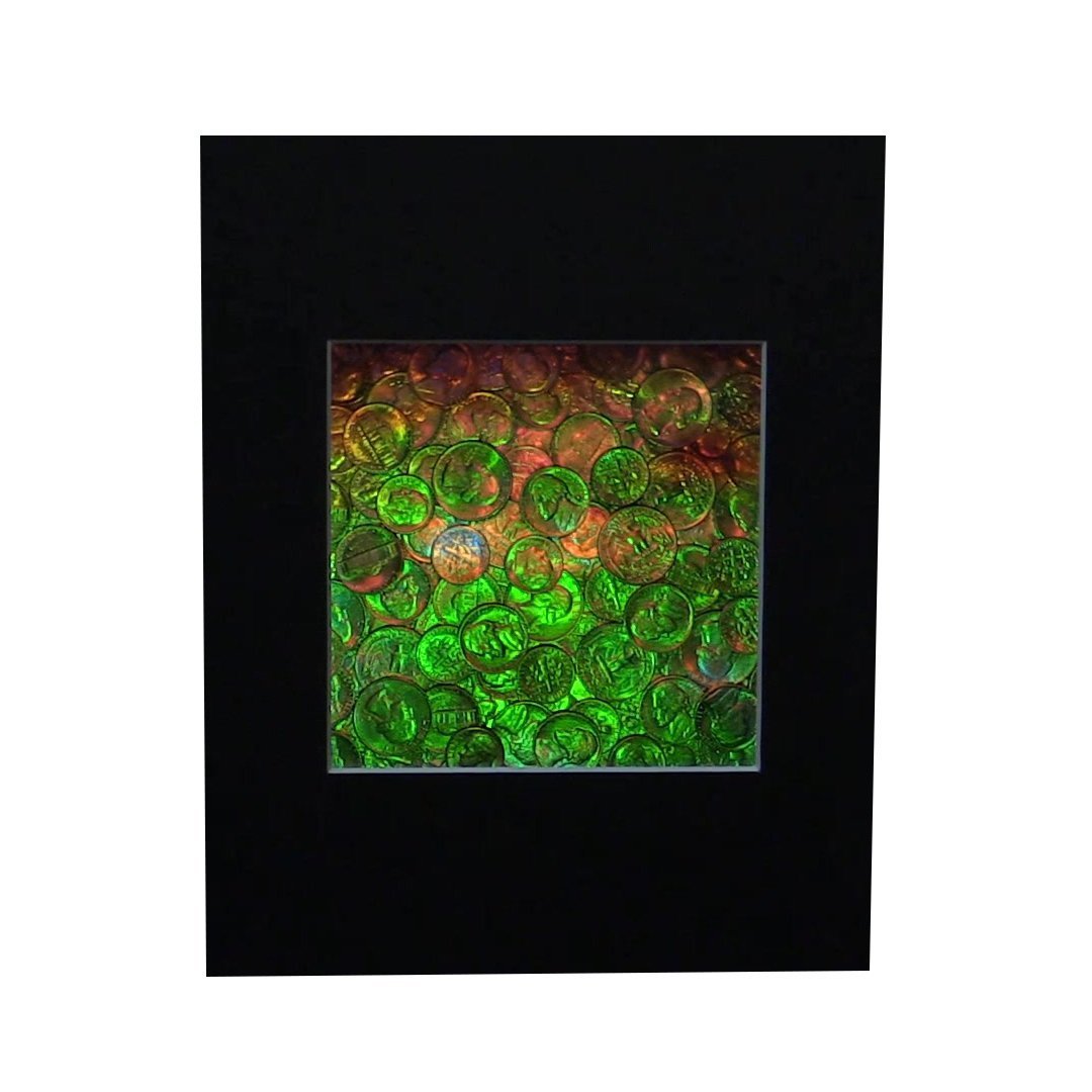 3D Hologram US Coins Collectible Picture - Embossed Matted Film for Wall Decor, Gift & Coin Collector Display