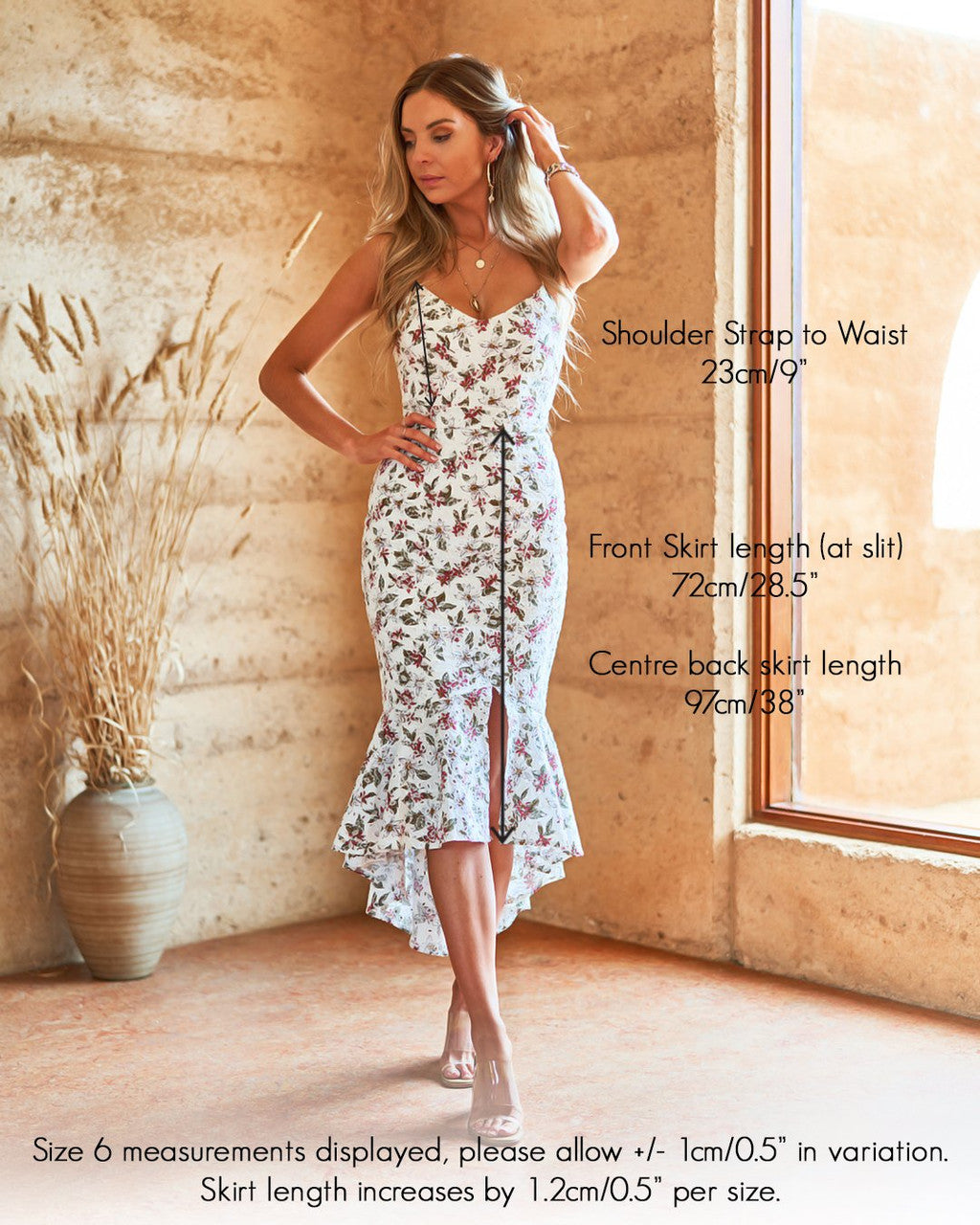 Michaela Floral Dress - Elegant Women's Summer Dress for Casual Wear, Parties & Outdoor Events