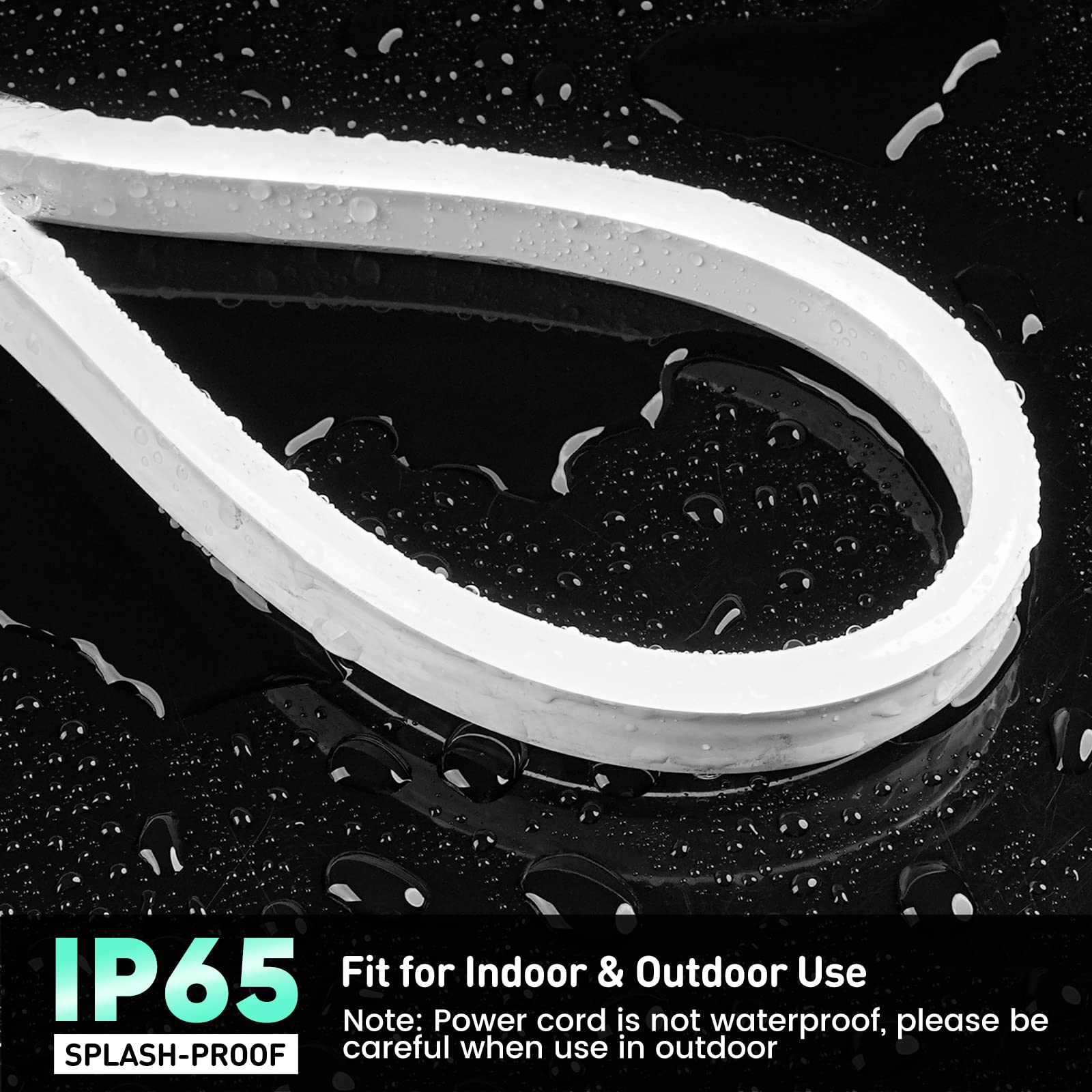 GZBtech 16.4FT Flexible LED Neon Rope Lights - Waterproof 120V Neon Strip Lighting with 120 LEDs/M, Cuttable & Connectable for Indoor/Outdoor Decor - Cold White 5M | Perfect for Home, Wedding, Party, Bar, and Commercial Building Illumination