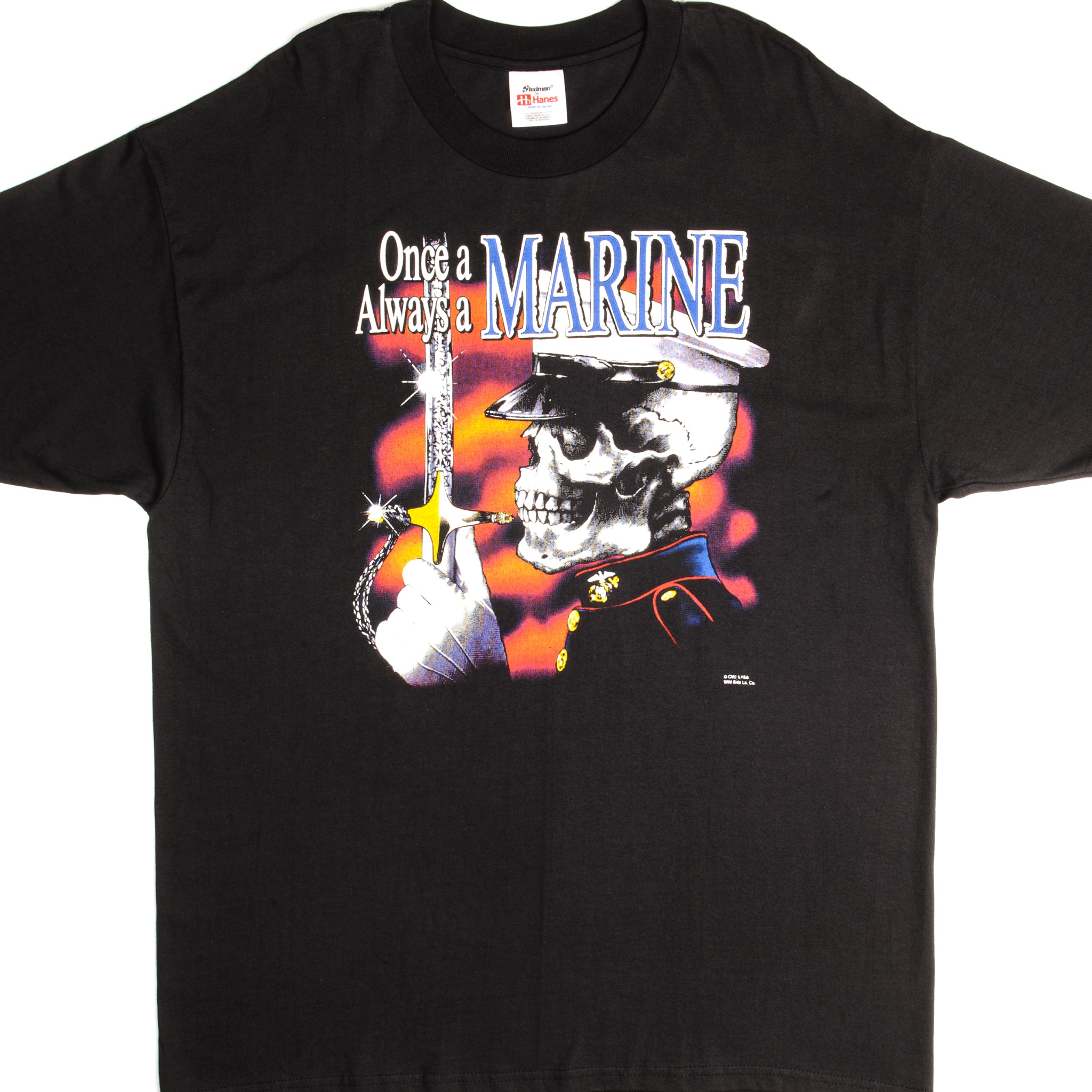 Vintage US Marines USMC Graphic Tee Shirt - 1990s Retro Military T-Shirt for Men - Size XL - Perfect for Collectors, Veterans & Patriotic Fashion - Great for Casual Wear, Gifts & Military Events