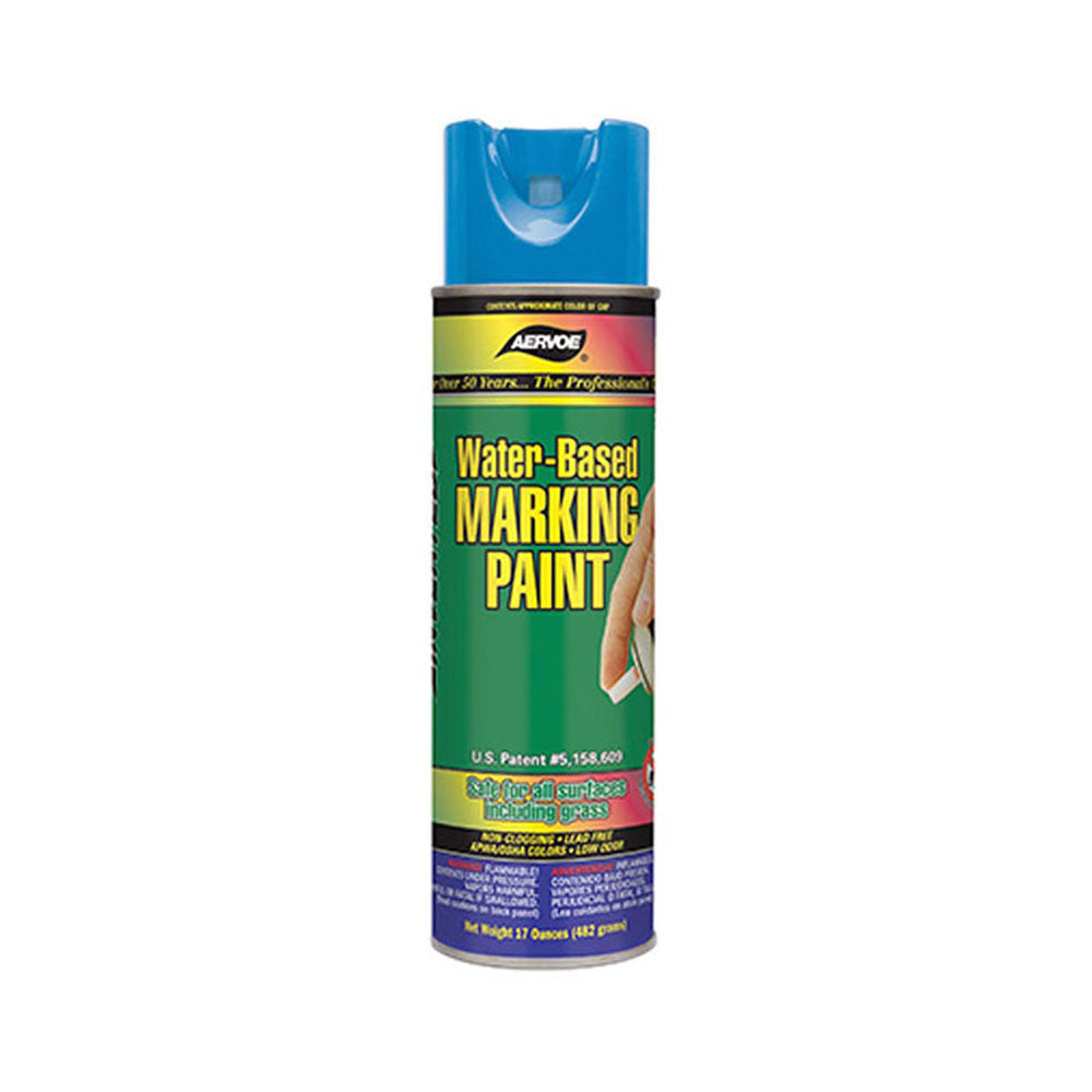 Aervoe 292 15 oz. Red Water-Based Marking Paint - Durable & Eco-Friendly for Construction, Landscaping & Sports Field Marking
