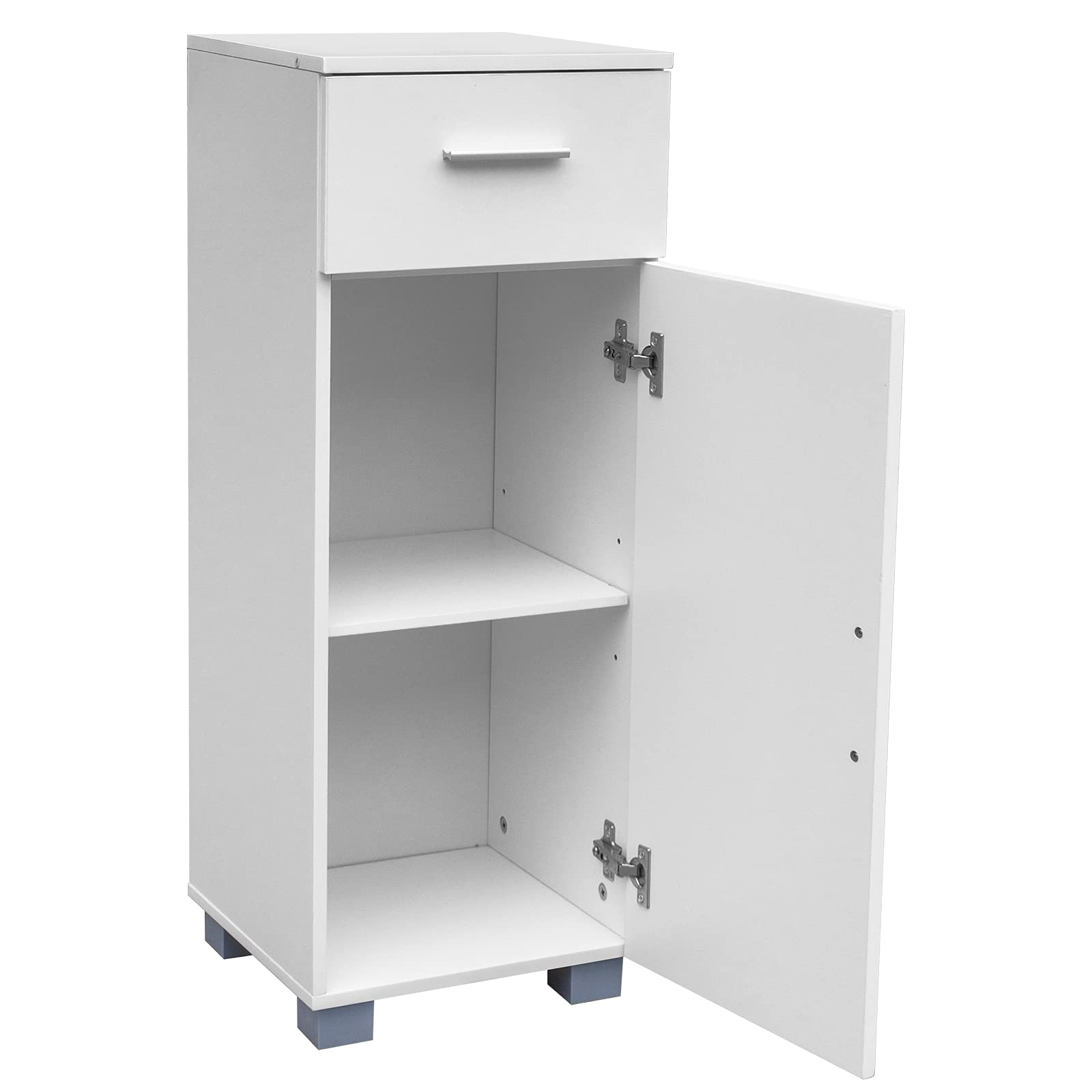 Storage Cabinet with Single Drawer & Door - Bathroom Organizer for Toiletries & Essentials | Perfect for Small Spaces & Home Organization